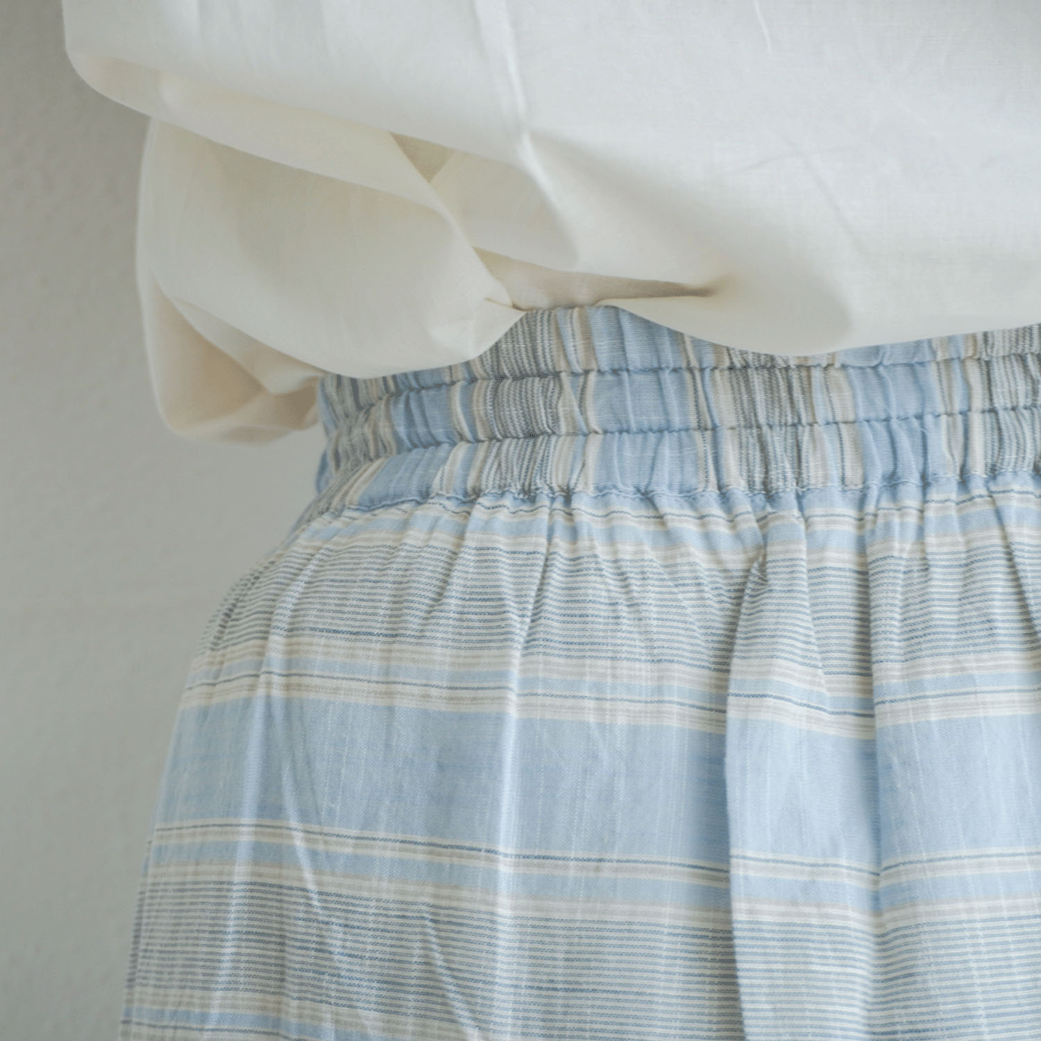 【LUPILIEN】 スラブストライプスカート - 画像9