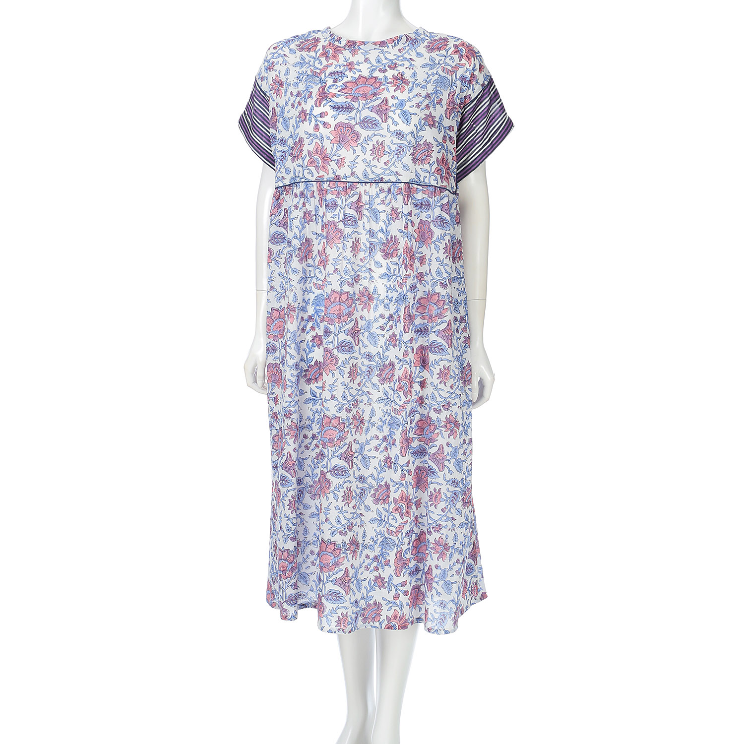 【LUPILIEN】 ブロックプリントワンピース - 画像9