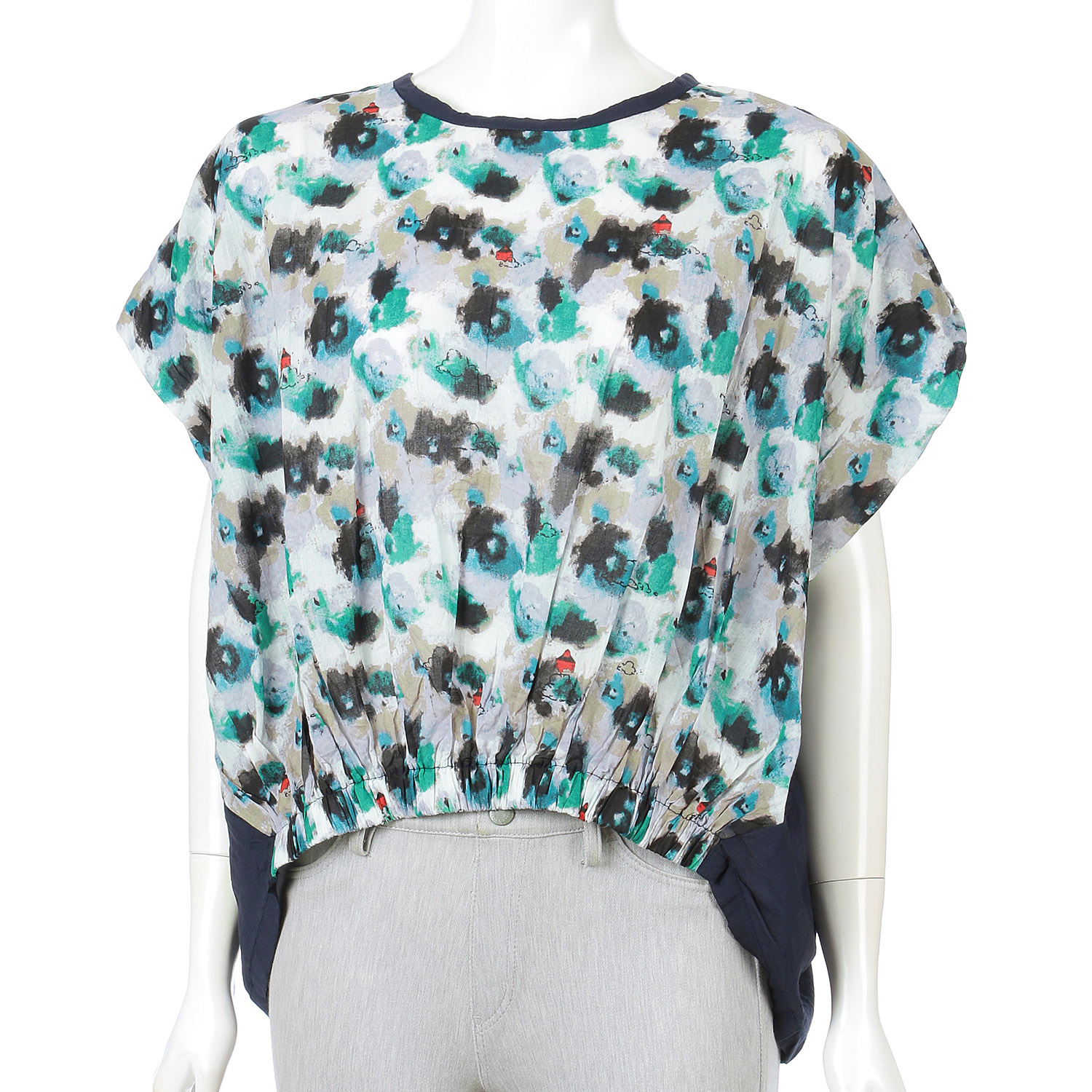 ボイル雲プリント ギャザープルオーバー - 画像2