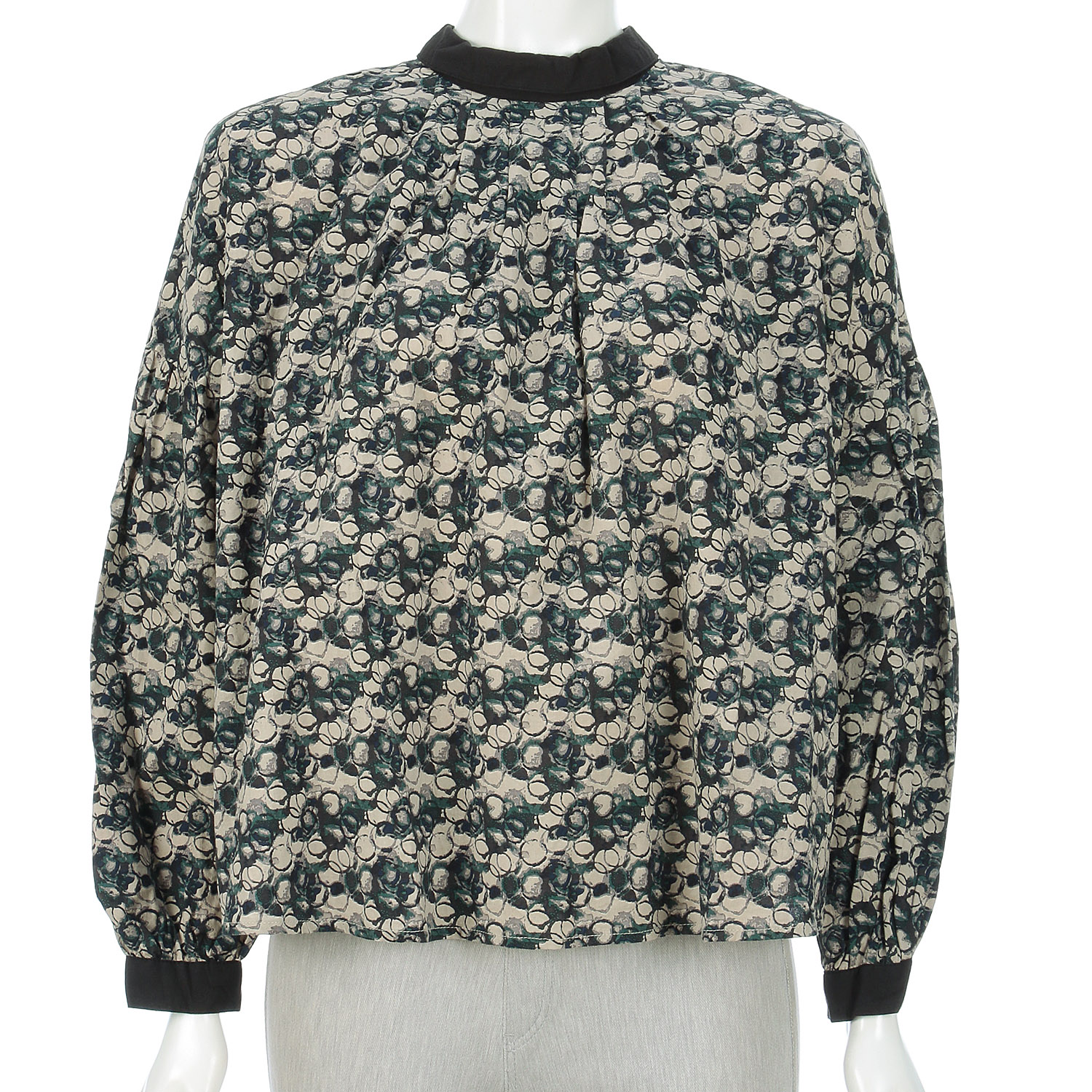 フローティングドットプリントツーウェイブラウス - 画像2