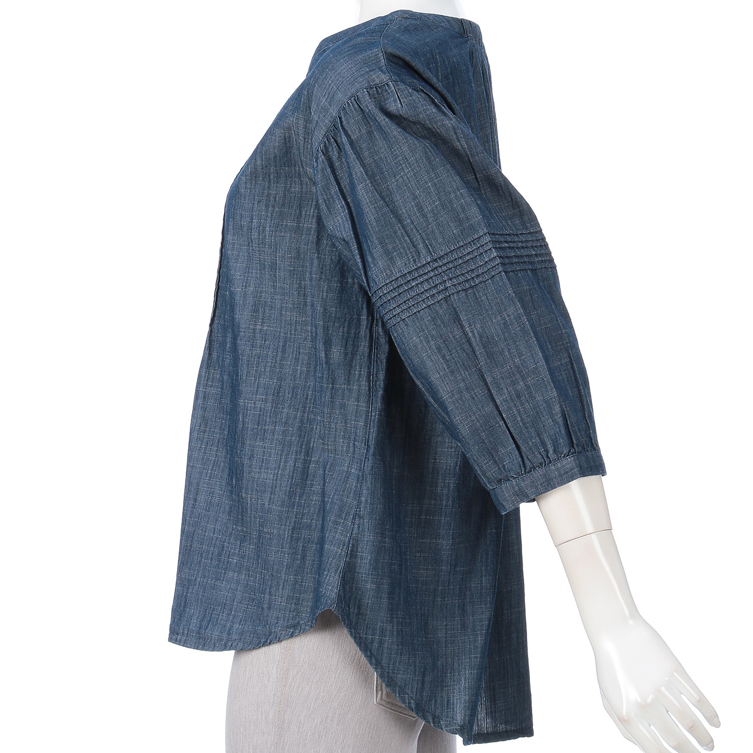 デニム刺繍チュニック - 画像3