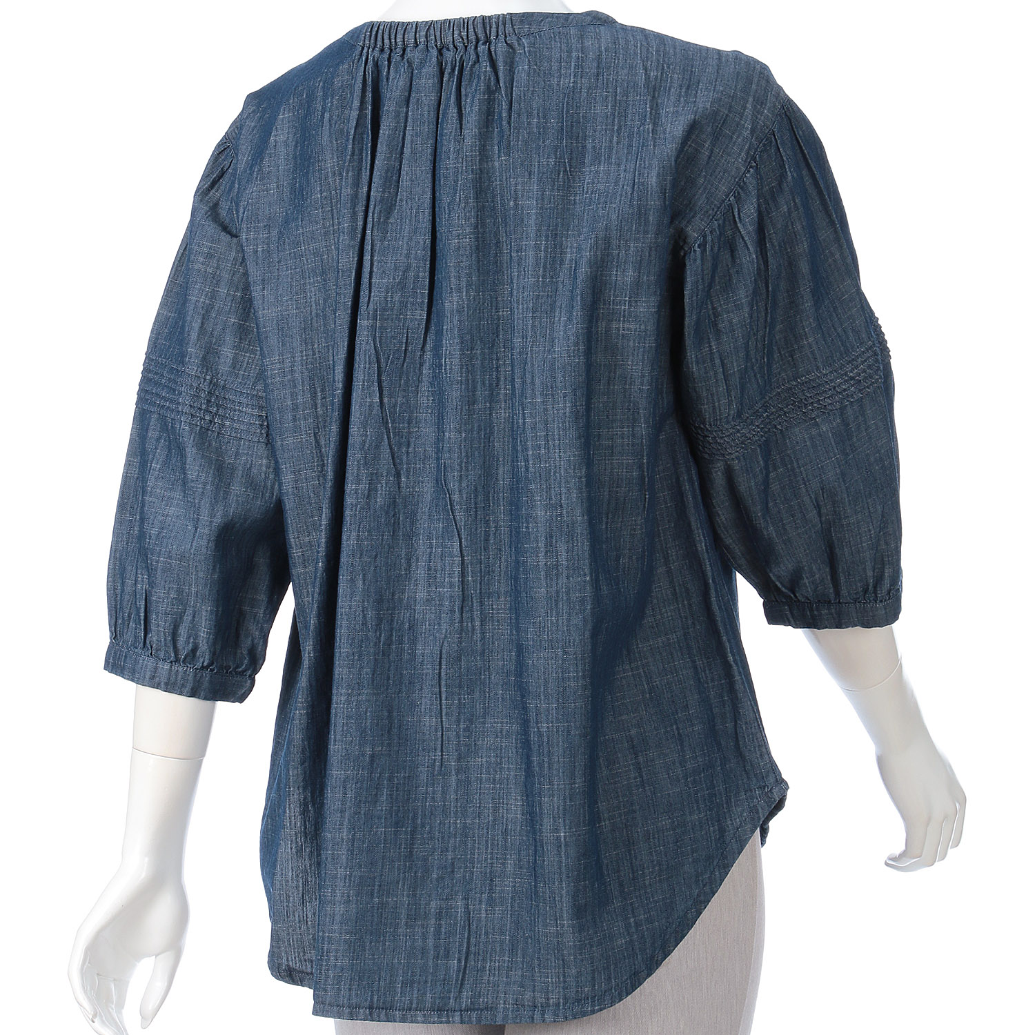 デニム刺繍チュニック - 画像4