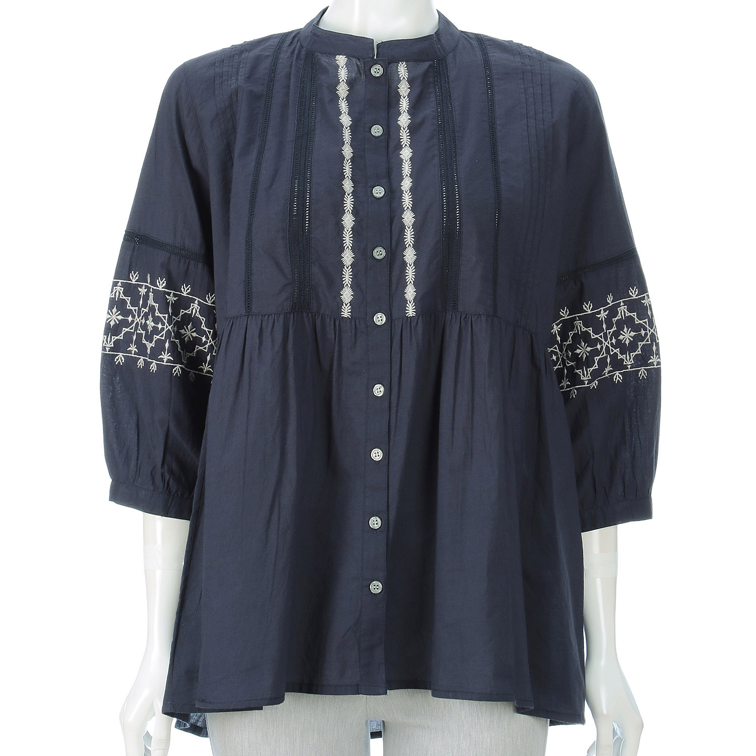 綿刺繍ブラウス - 画像6