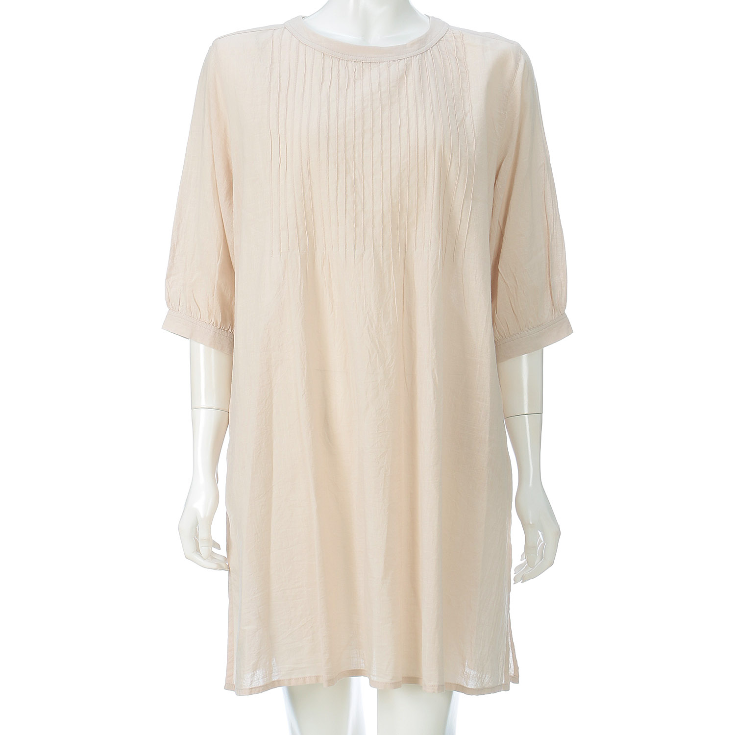 綿ピンタックワンピース - 画像2