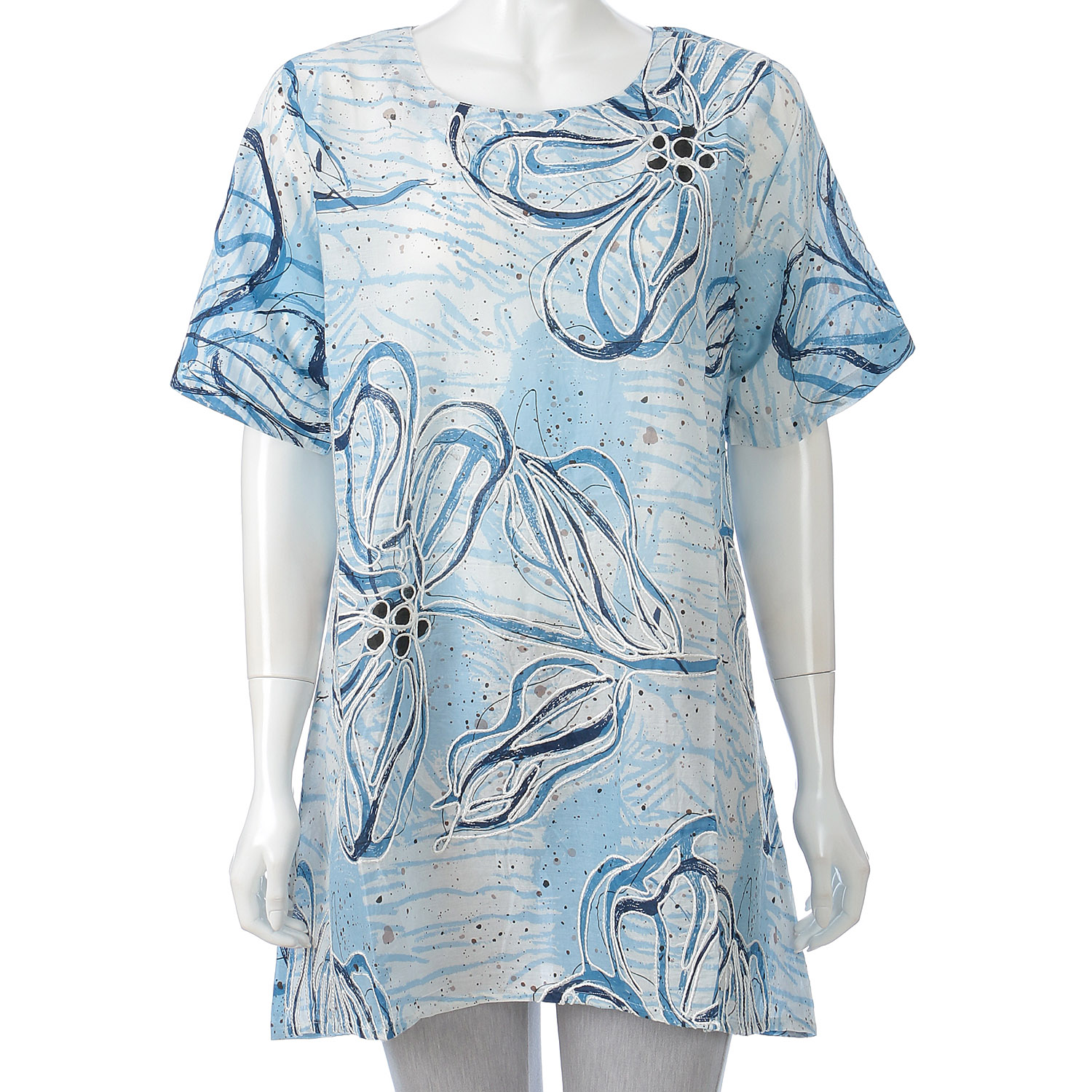 刺繍プリントチュニック - 画像4