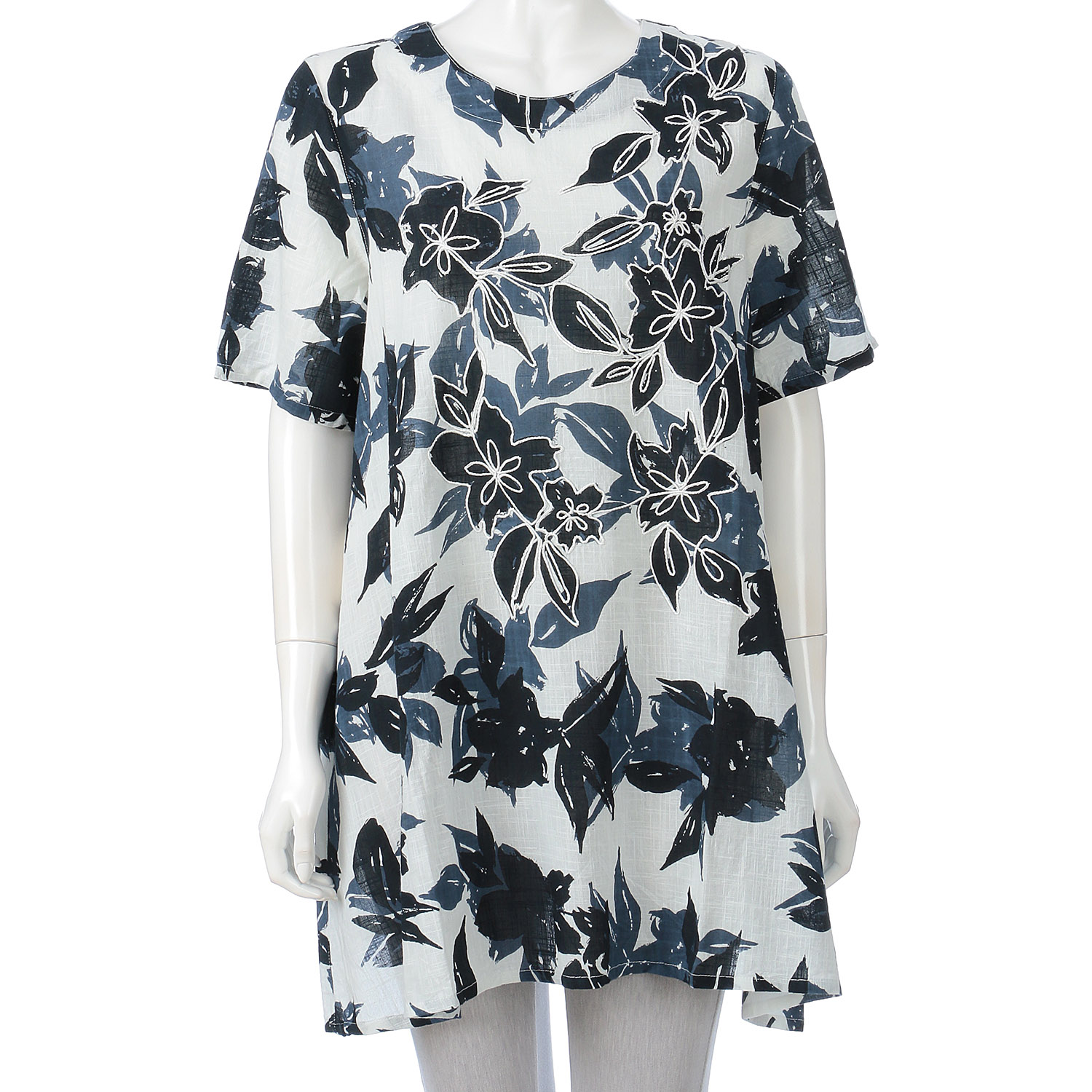 刺繍プリントチュニック - 画像4