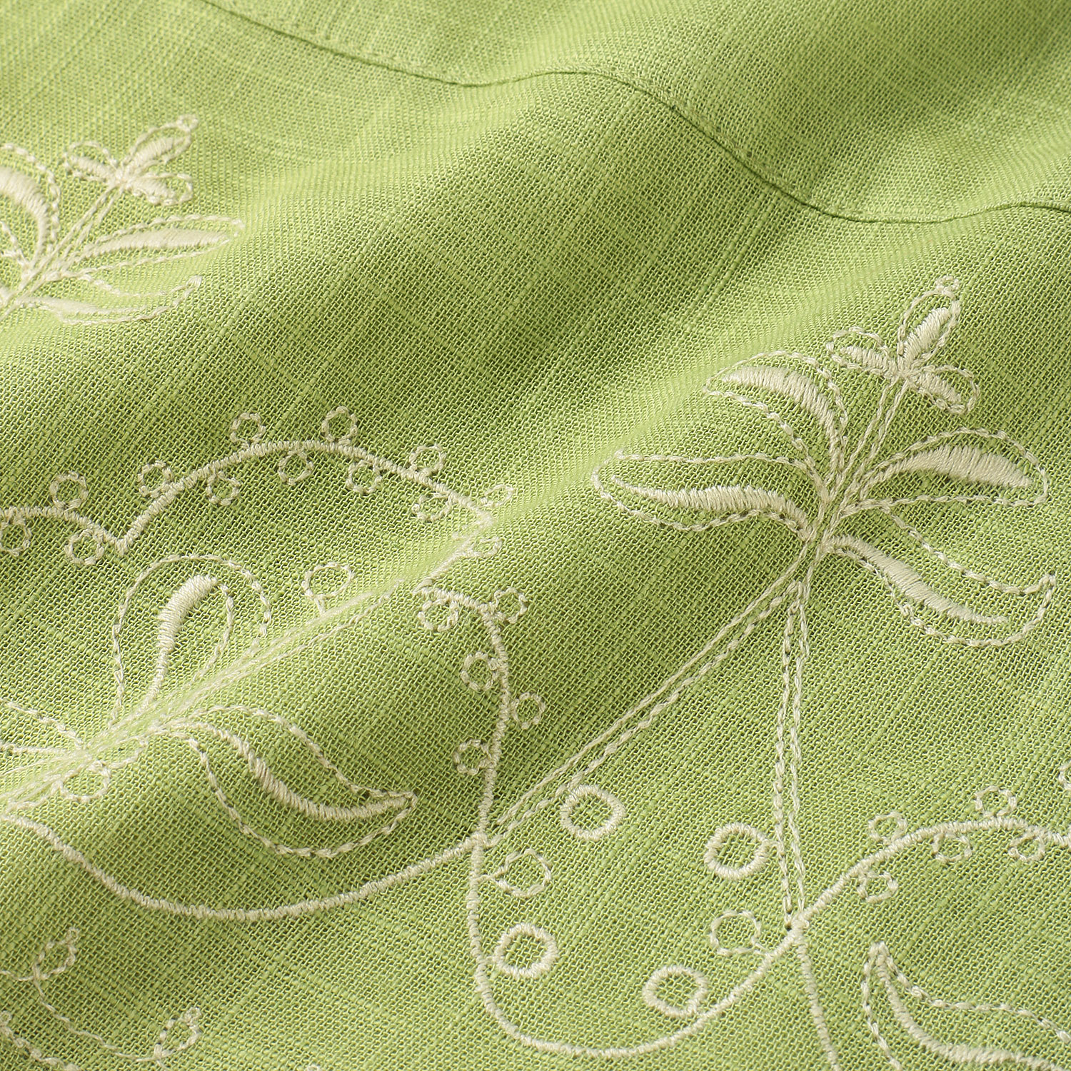 綿スラブ裾刺繍チュニック - 画像7