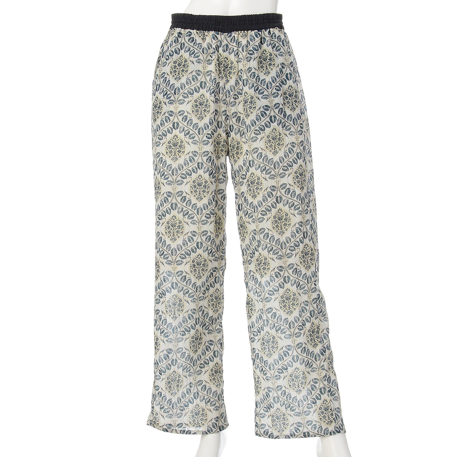 アラベスクリーフプリントリラックスパンツ - 画像2