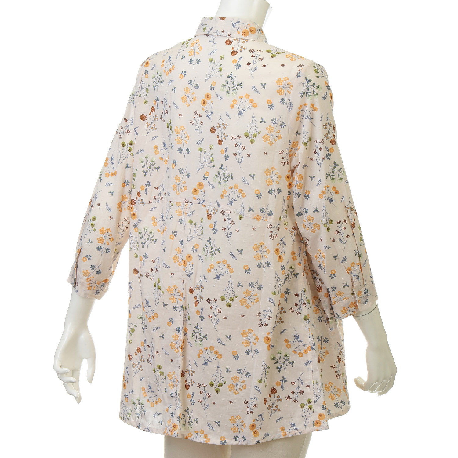 花柄プリントドビーブラウス - 画像5