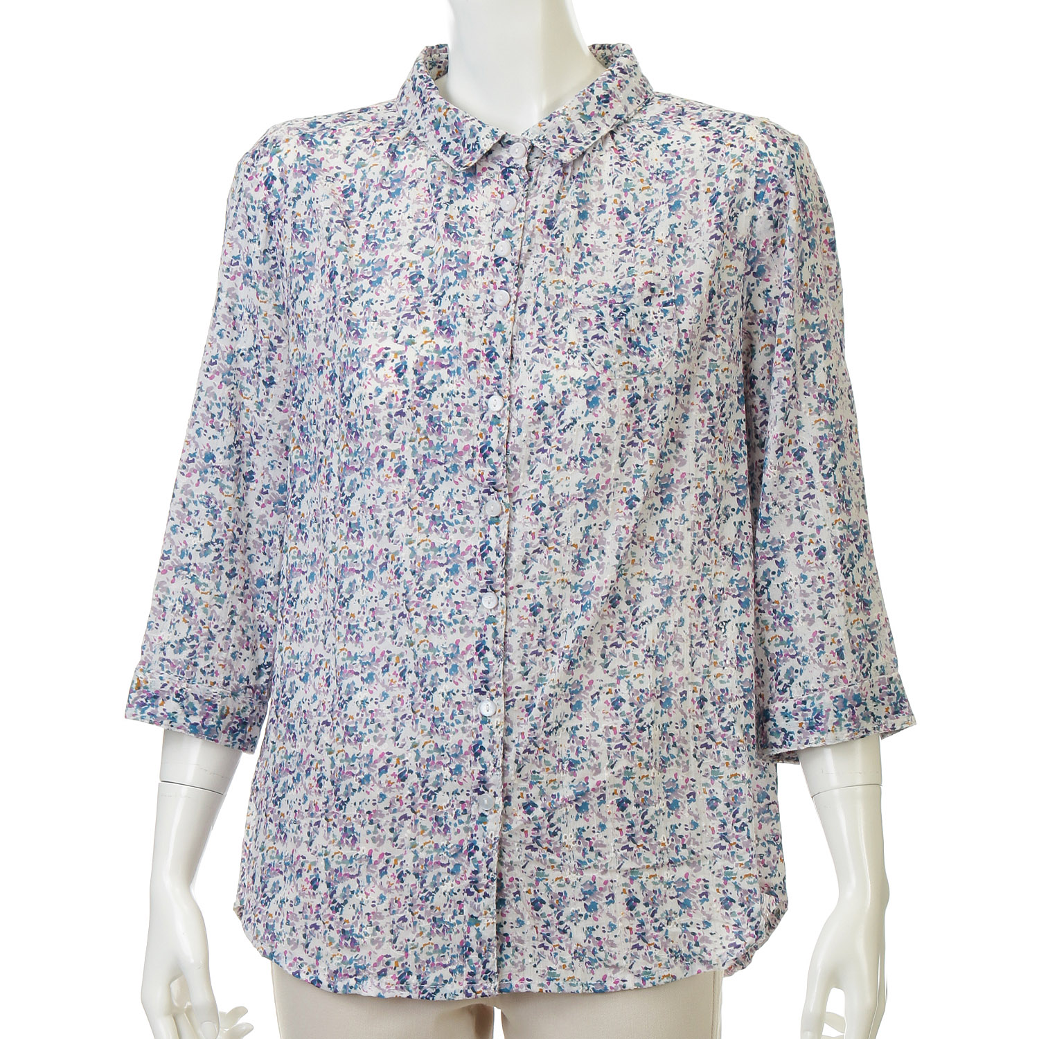 シフリーレースプリントブラウス