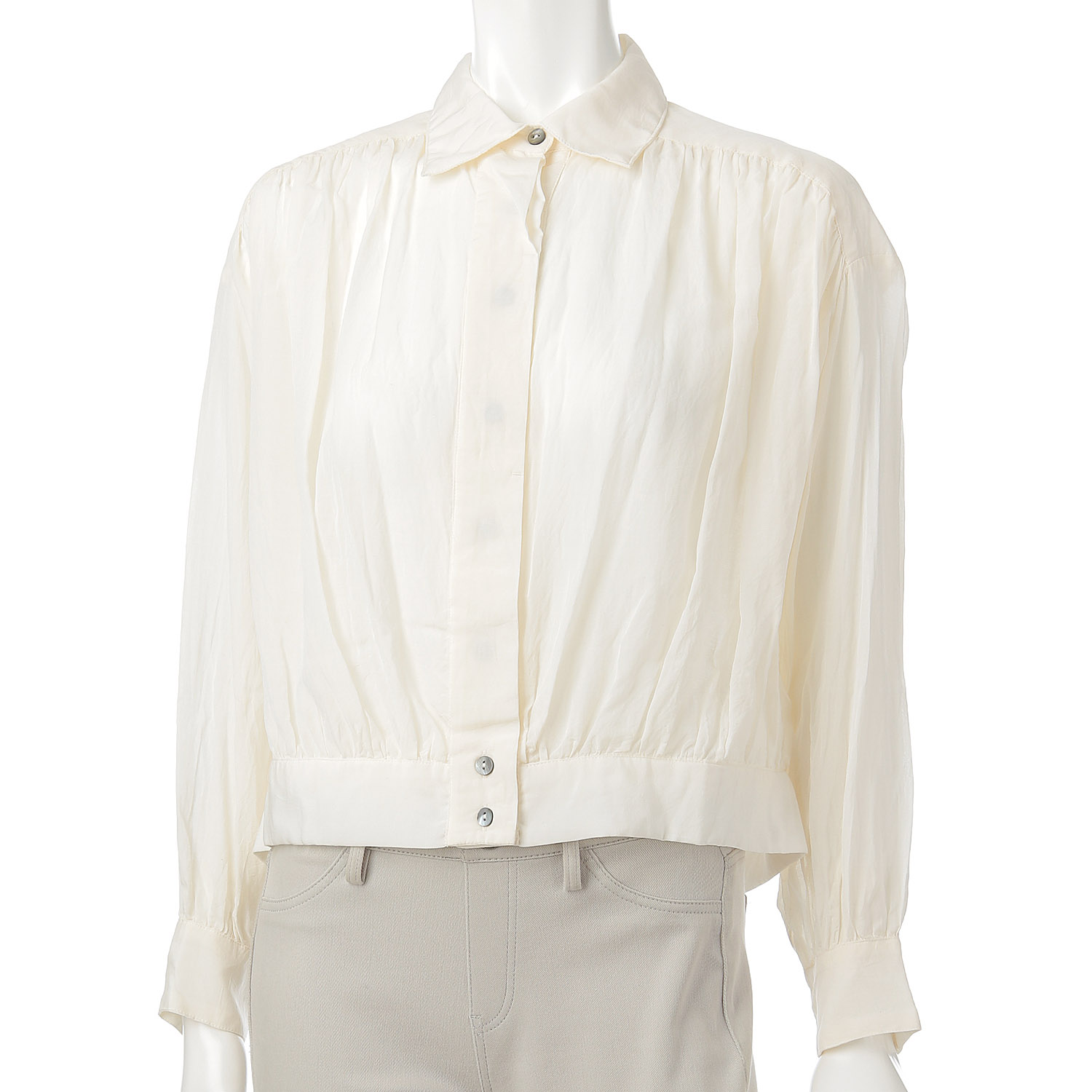 シルクタッチボイル ギャザージャケット - 画像2