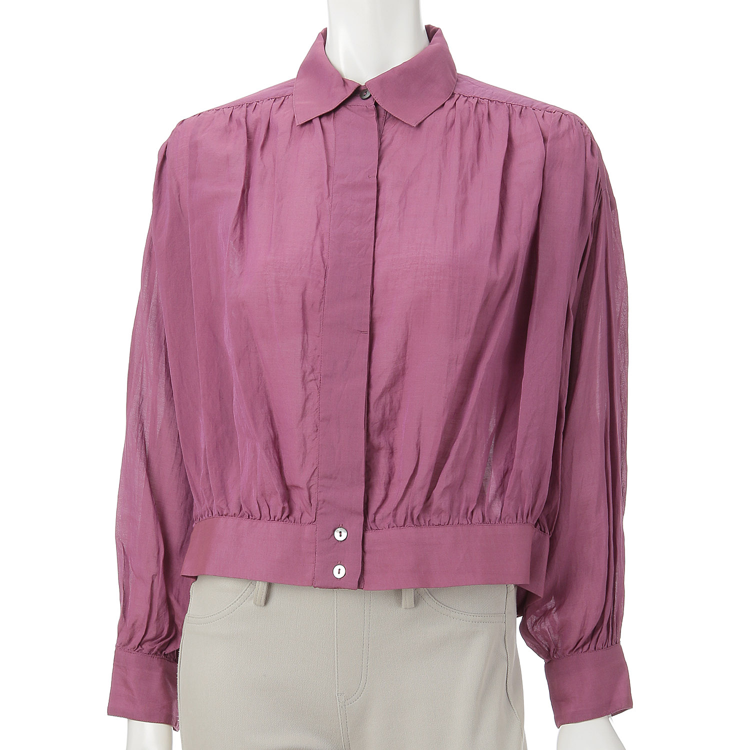 シルクタッチボイル ギャザージャケット - 画像3