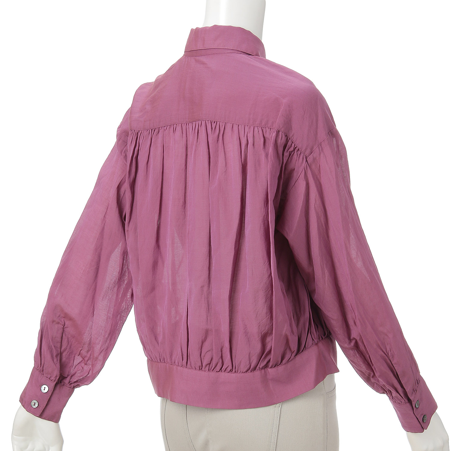 シルクタッチボイル ギャザージャケット - 画像4