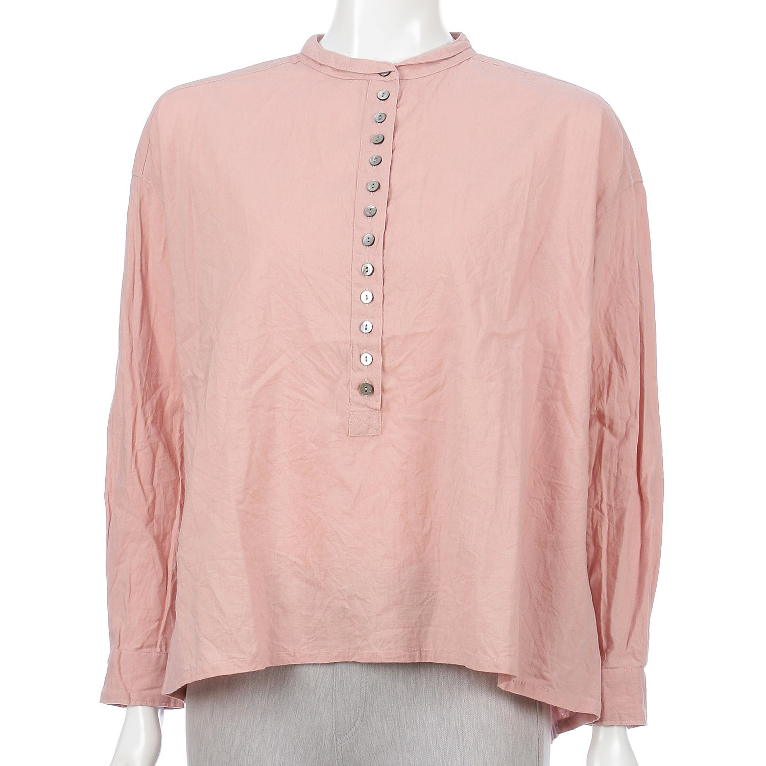 コットンロングヘンリープルオーバー