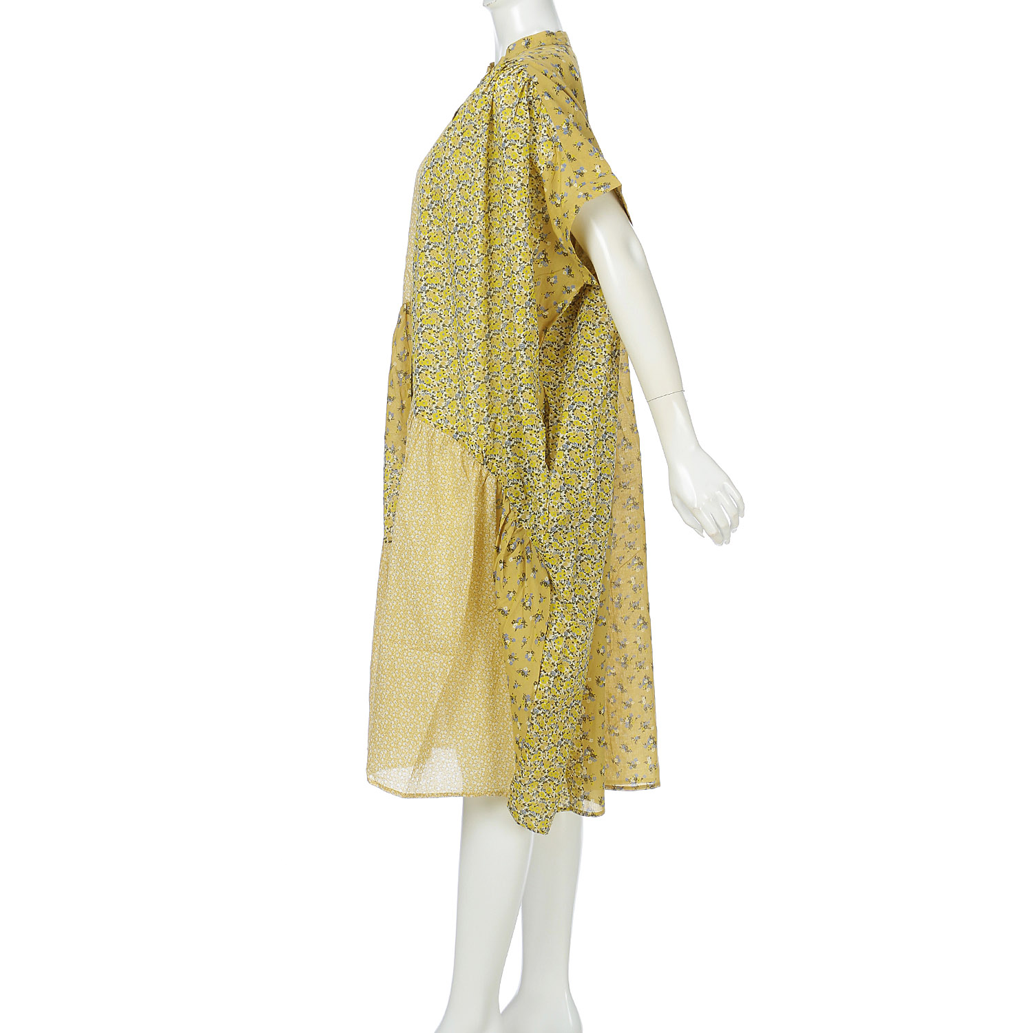 【LUPILIEN】 パッチワークティアードワンピース - 画像7