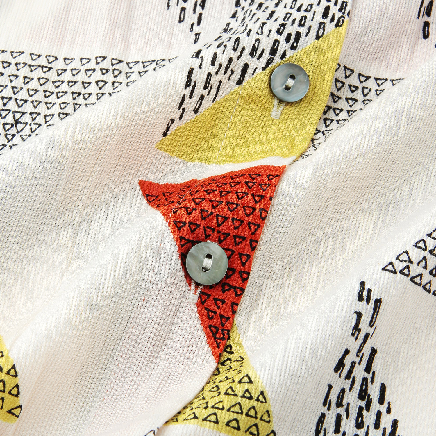 トライアングルプリント シャツチュニック - 画像6