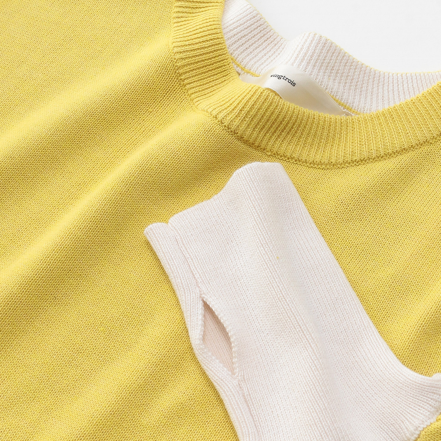 【Insta Live】vingtrois 配色ニットプルオーバー - 画像14