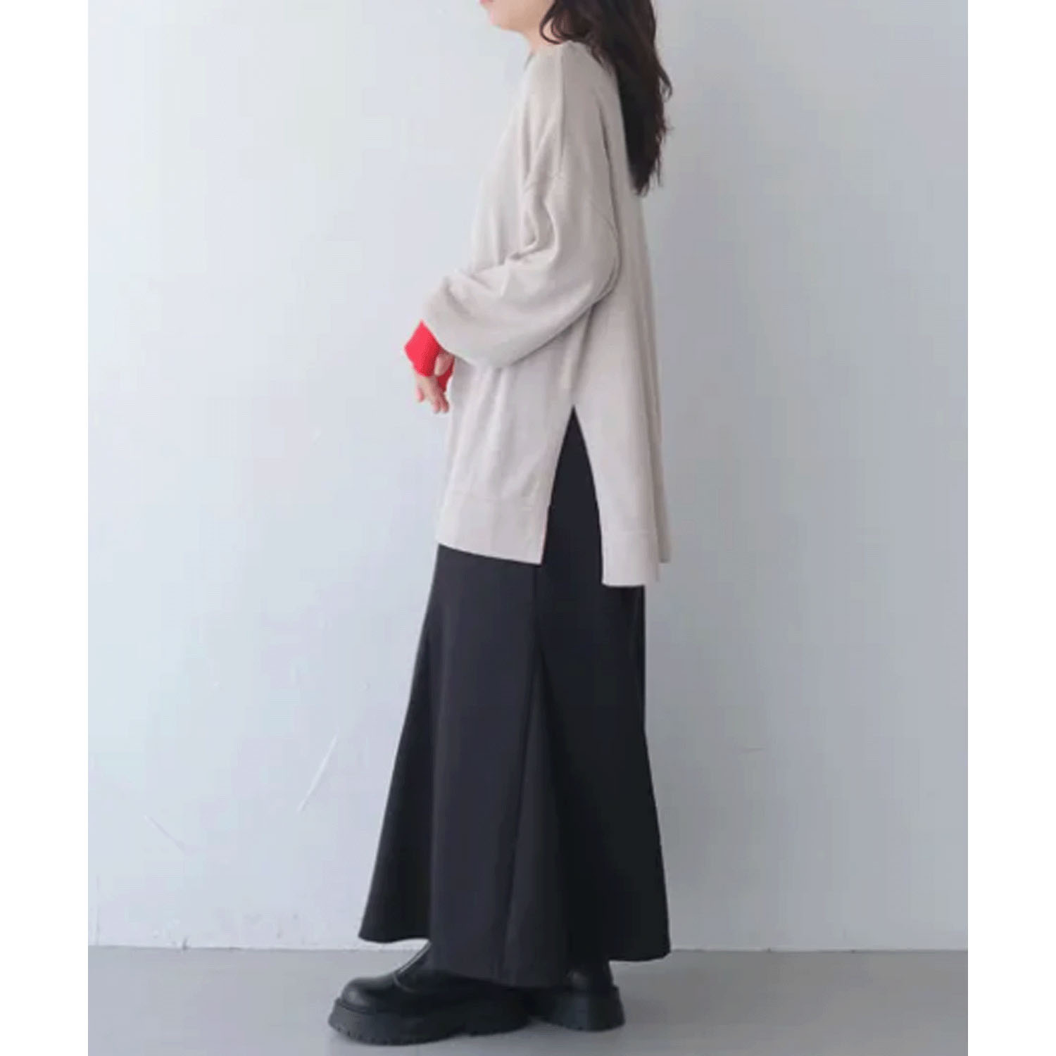 【Insta Live】vingtrois 配色ニットプルオーバー - 画像4