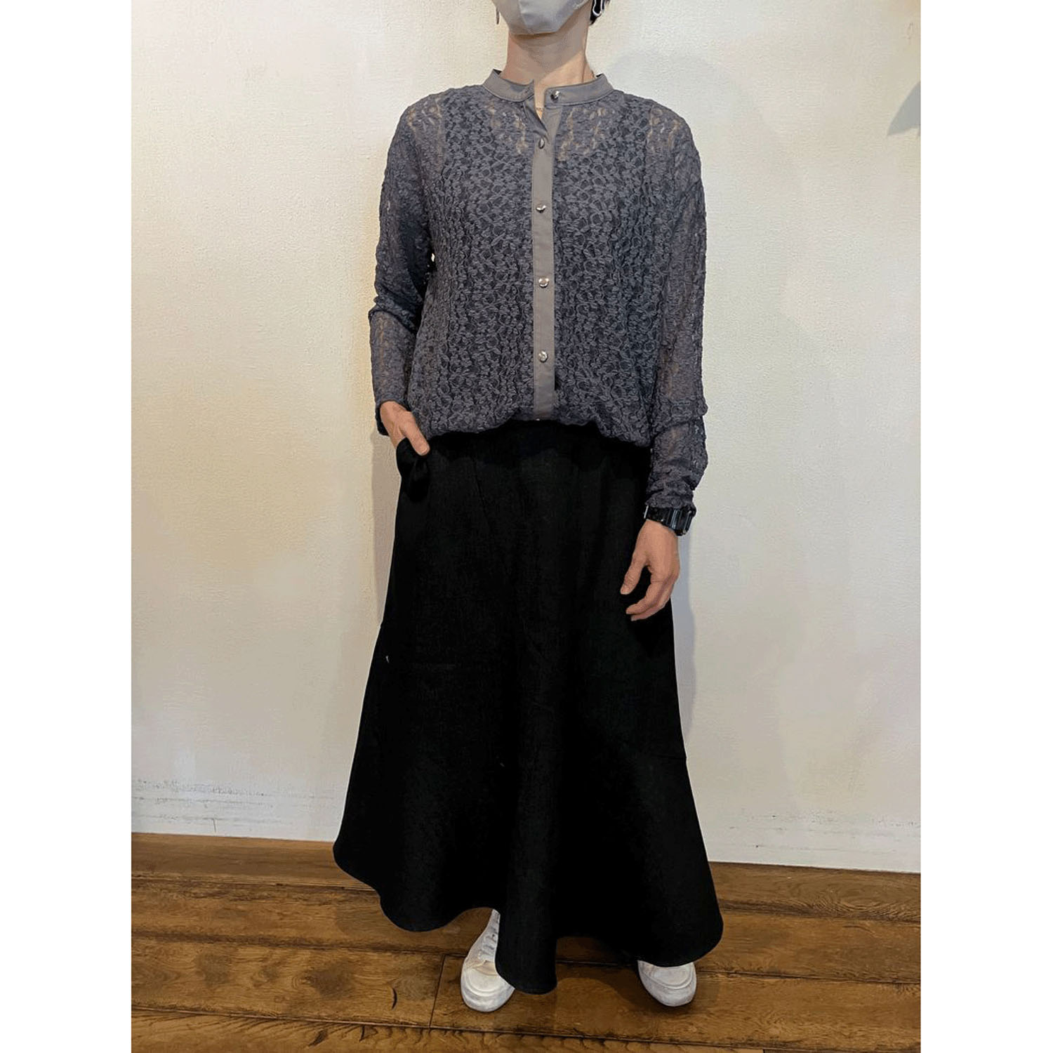 ザンパ レースバンドカラーシャツ - 画像4