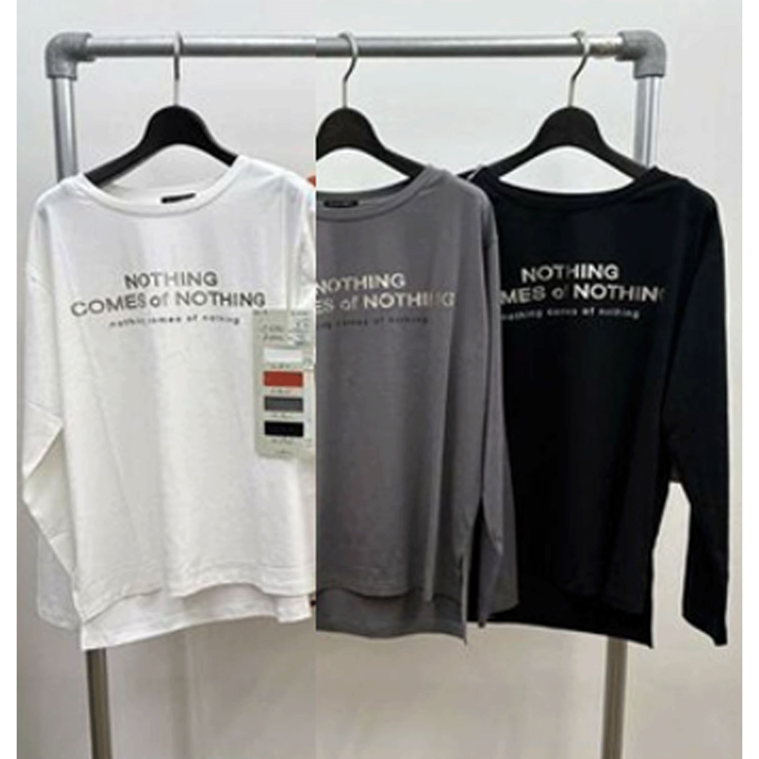 ザンパ箔プリント7分袖Tシャツ