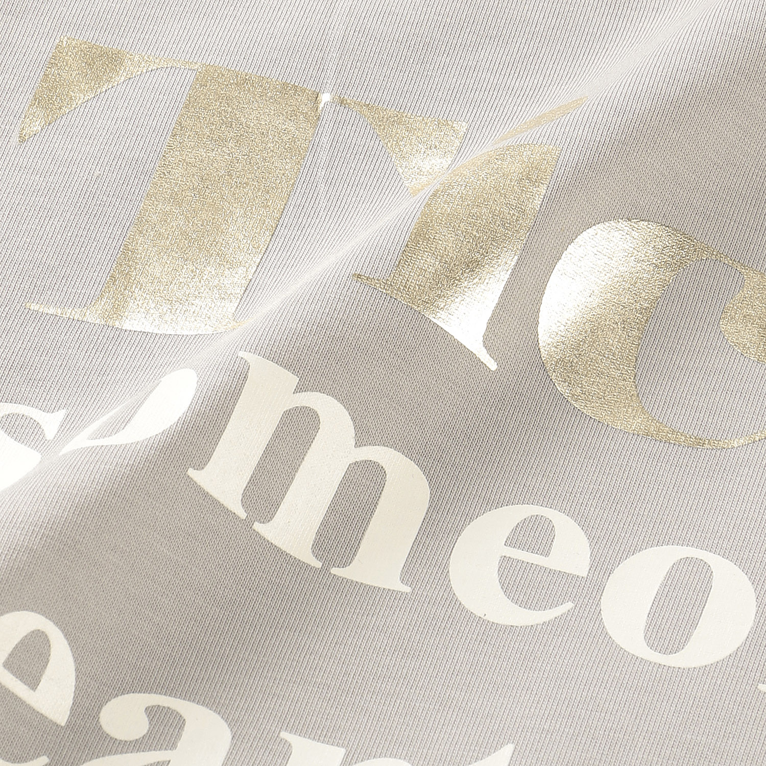 Vingtrois ドライタッチコットン箔ロゴTシャツ - 画像18