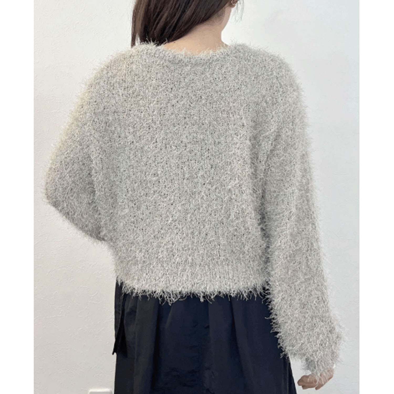 【Inst Live】vingtrois ラメフリンジプルオーバー - 画像8