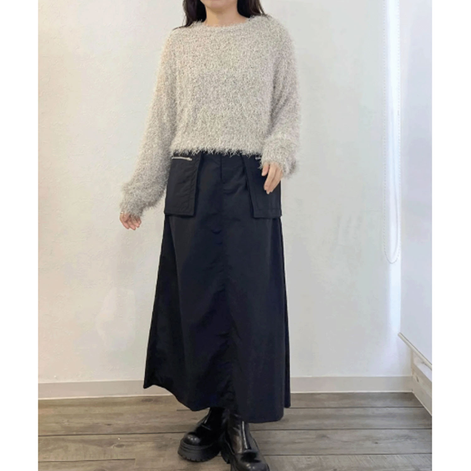 【Inst Live】vingtrois ラメフリンジプルオーバー - 画像9