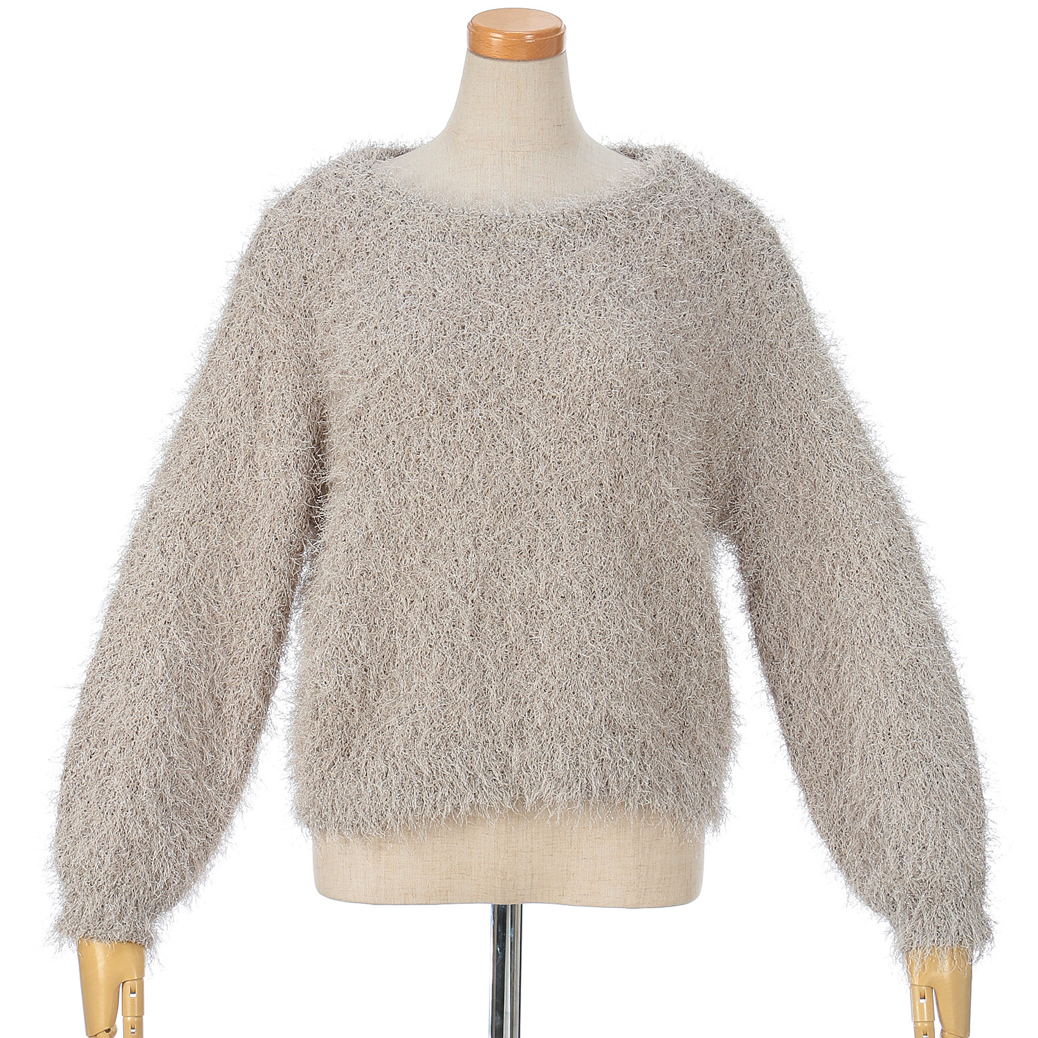 【Inst Live】vingtrois ラメフリンジプルオーバー - 画像10