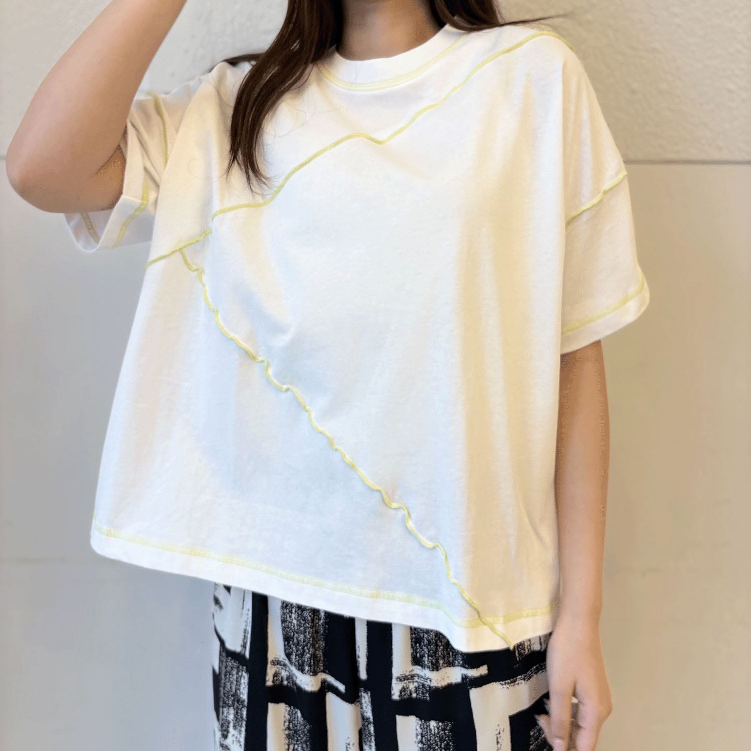 Vingtrois 配色メローTシャツ - 画像4