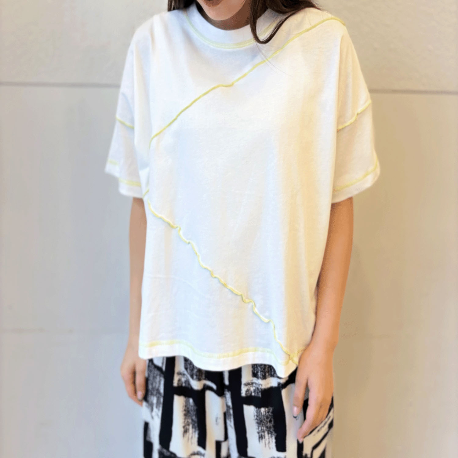 Vingtrois 配色メローTシャツ