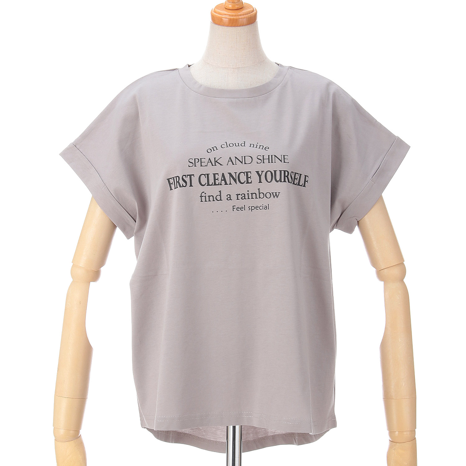 Vingtrois ドライタッチコットン英文ロゴ - 画像12