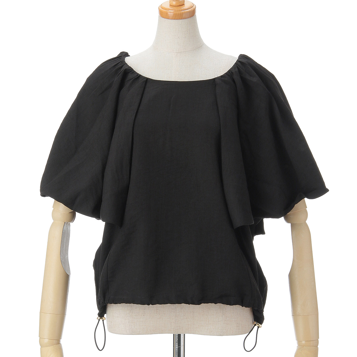 Vingtrois 麻タッチバルーンブラウス - 画像2