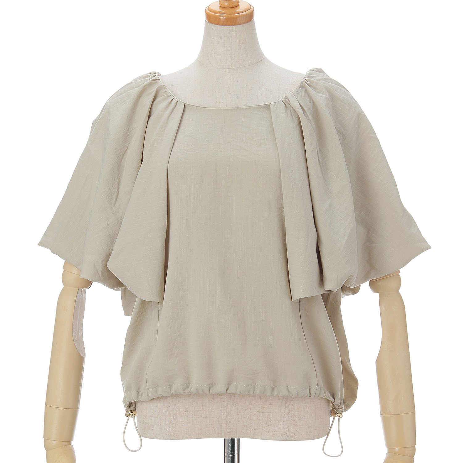 Vingtrois 麻タッチバルーンブラウス - 画像12