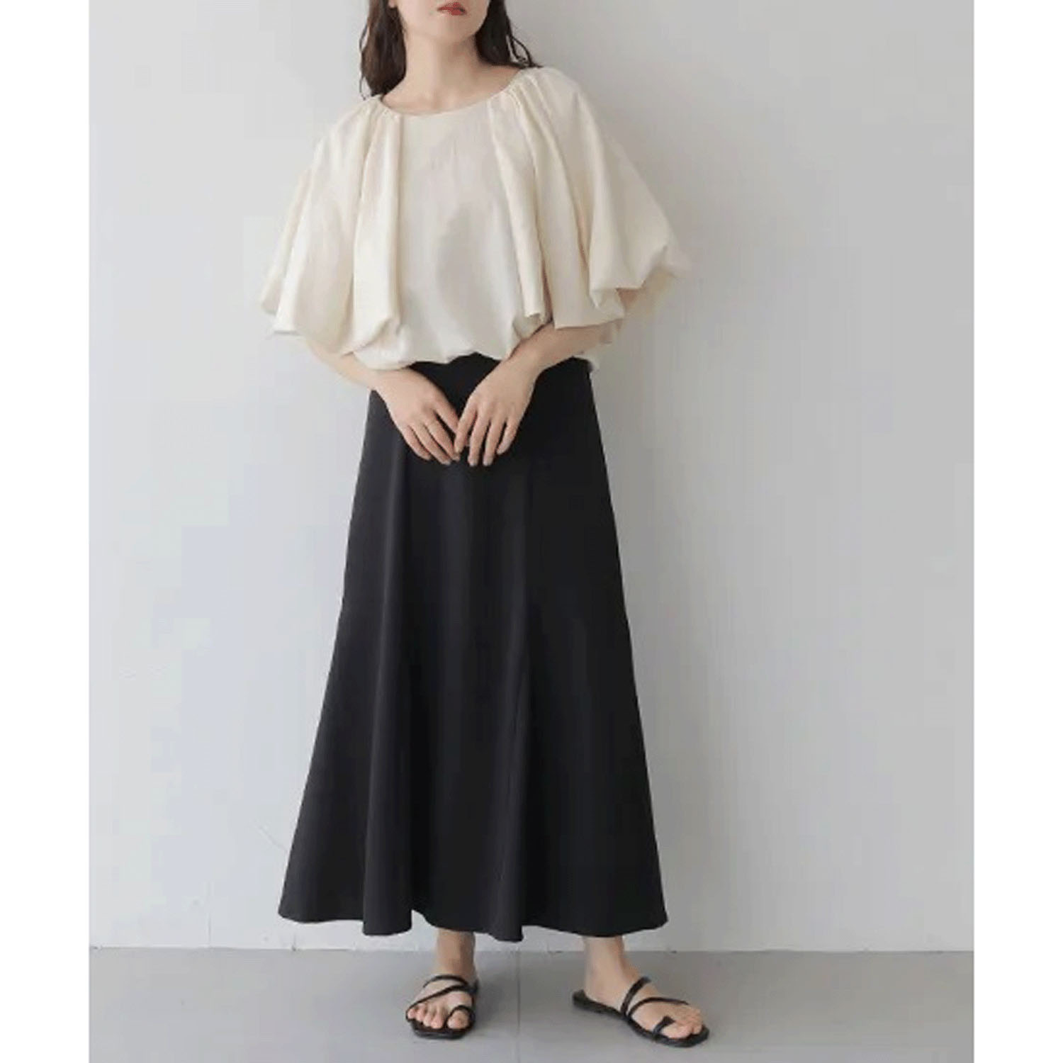 Vingtrois 麻タッチバルーンブラウス - 画像10