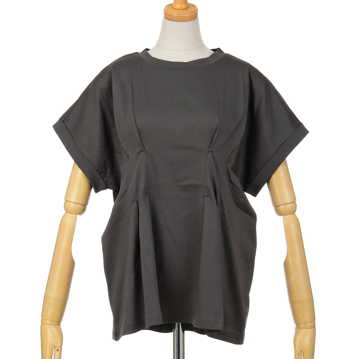 【Insta Live動画あり】Vingtrois  ドライタッチコットンタックT - 画像4