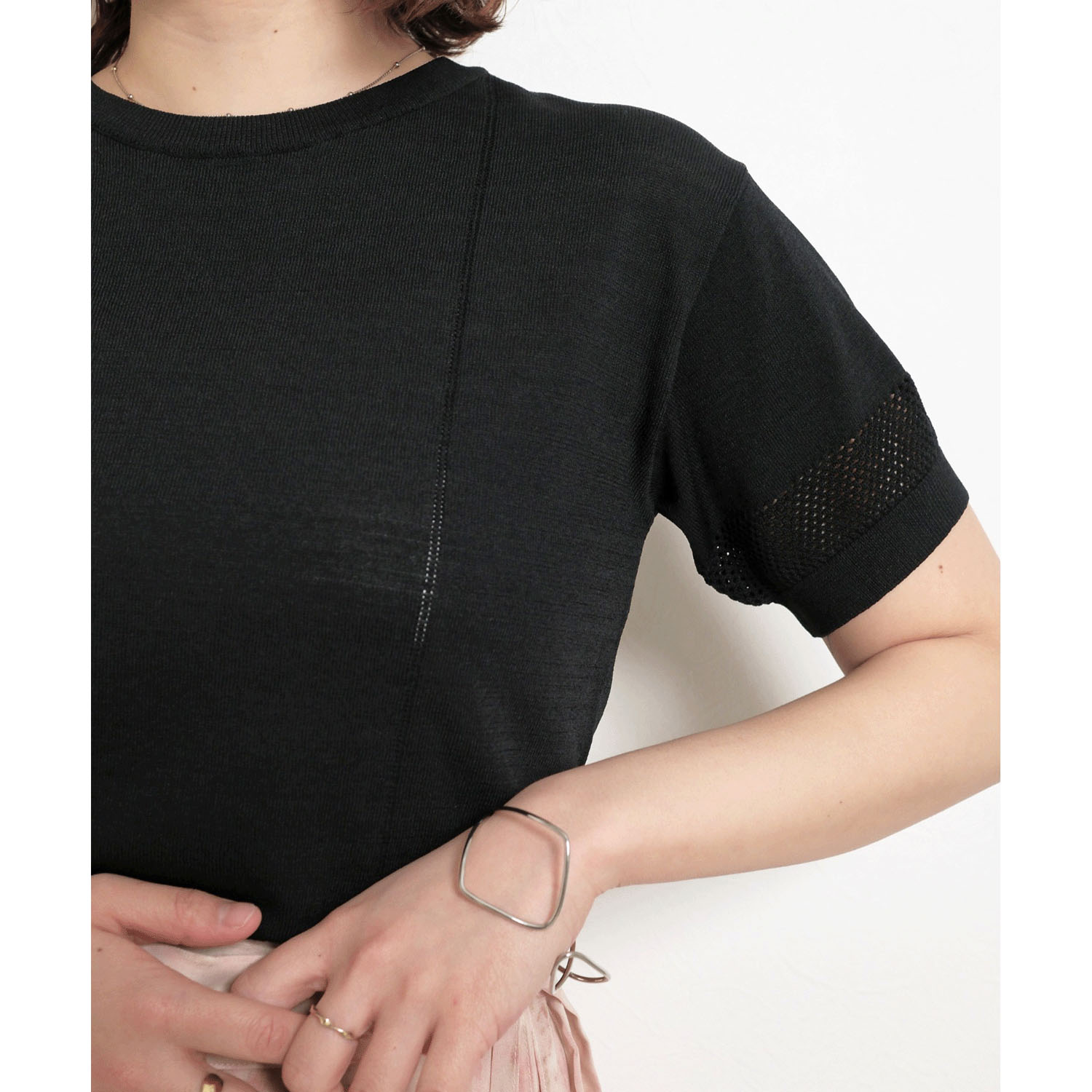 Palm Riche シンプルサマーニットトップス - 画像12