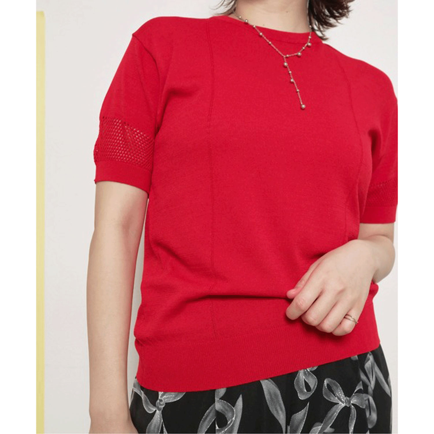 Palm Riche シンプルサマーニットトップス - 画像14