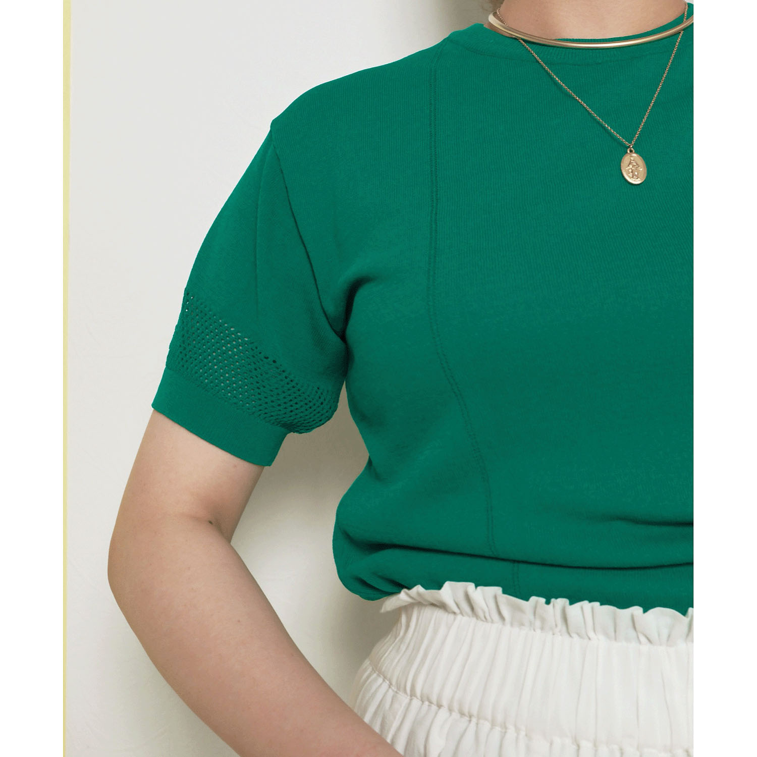 Palm Riche シンプルサマーニットトップス - 画像26