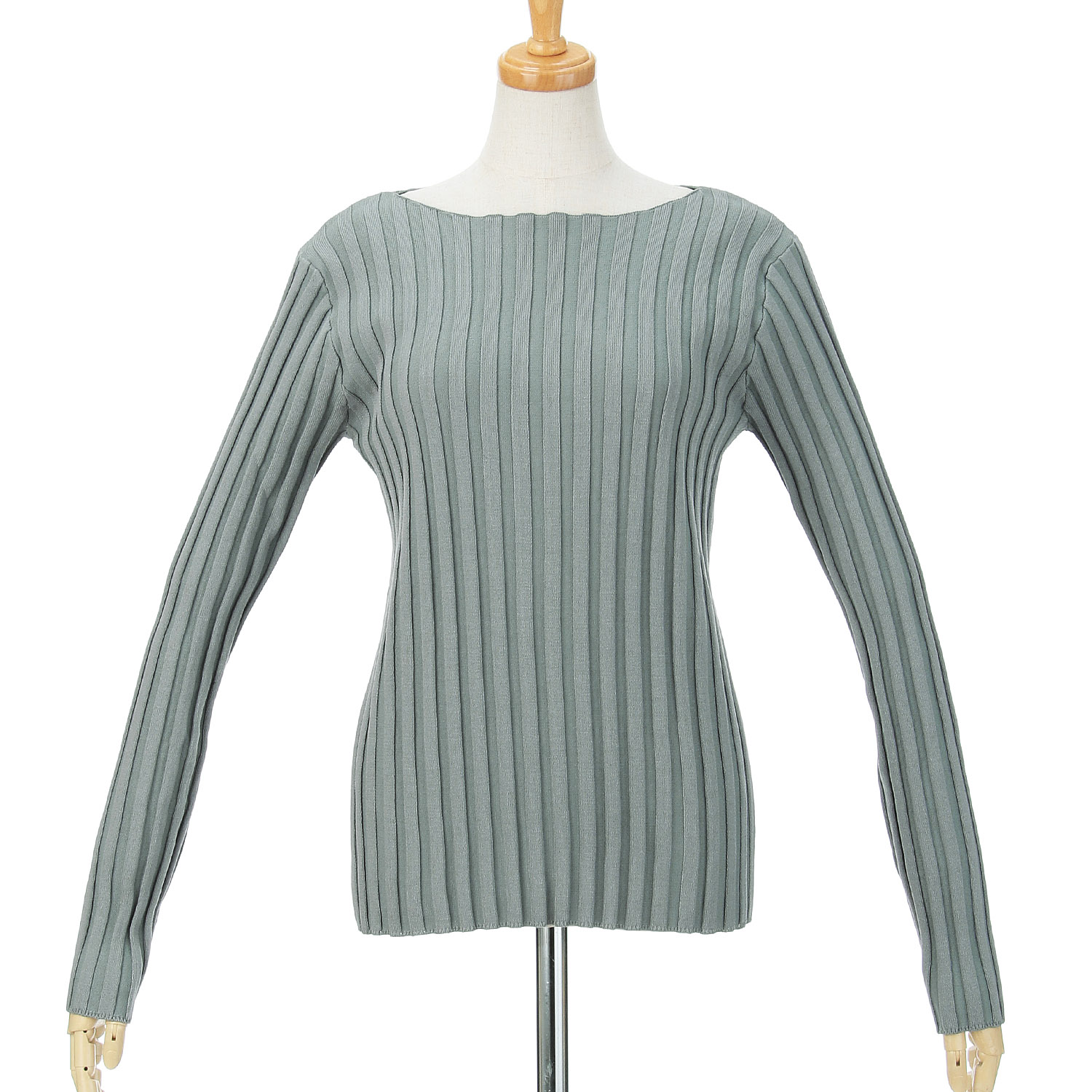 ザンパ ワイドリブボートネックプルオーバー - 画像2