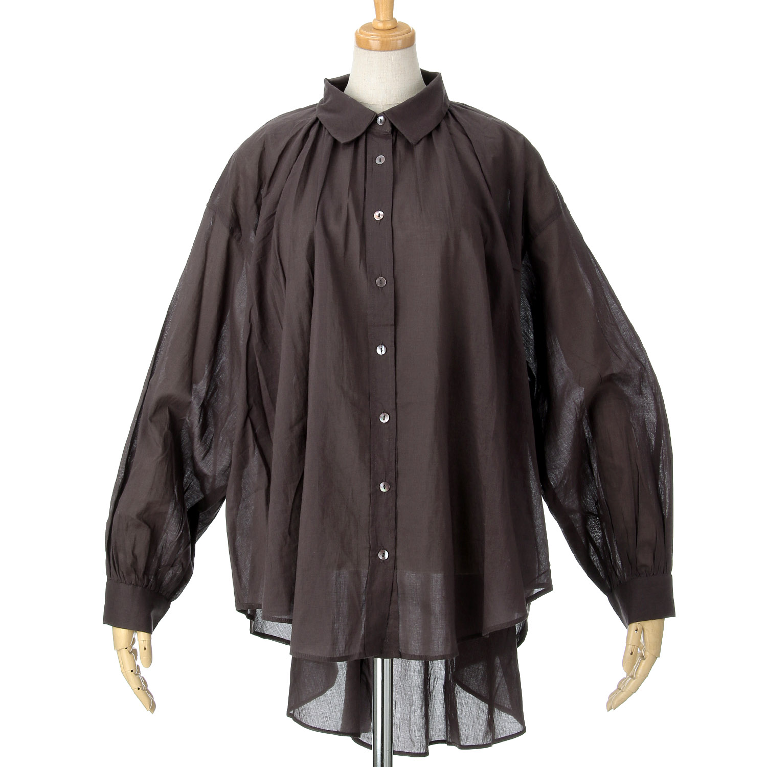 【Insta Live】ザンパ 綿ローンチュニックシャツ - 画像3