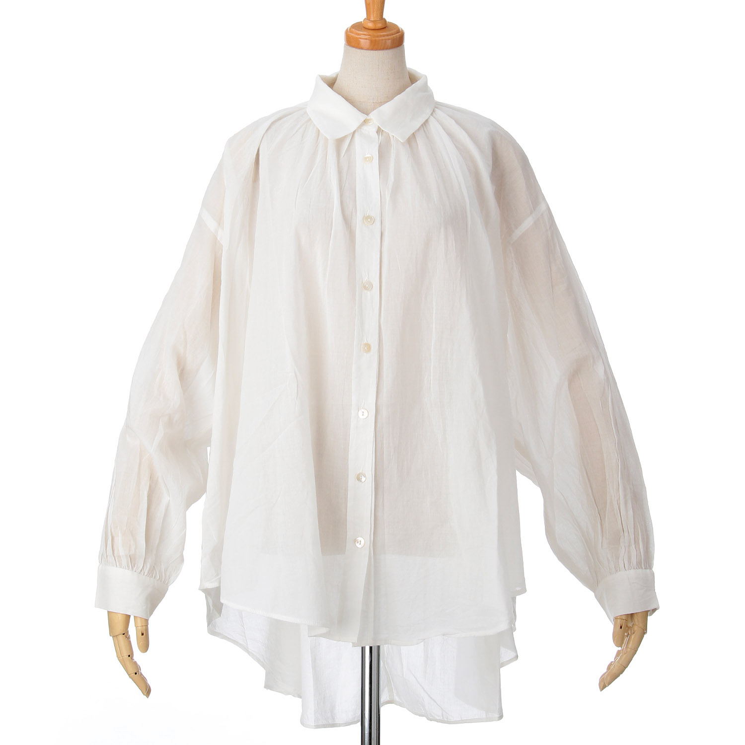 【Insta Live】ザンパ 綿ローンチュニックシャツ - 画像4