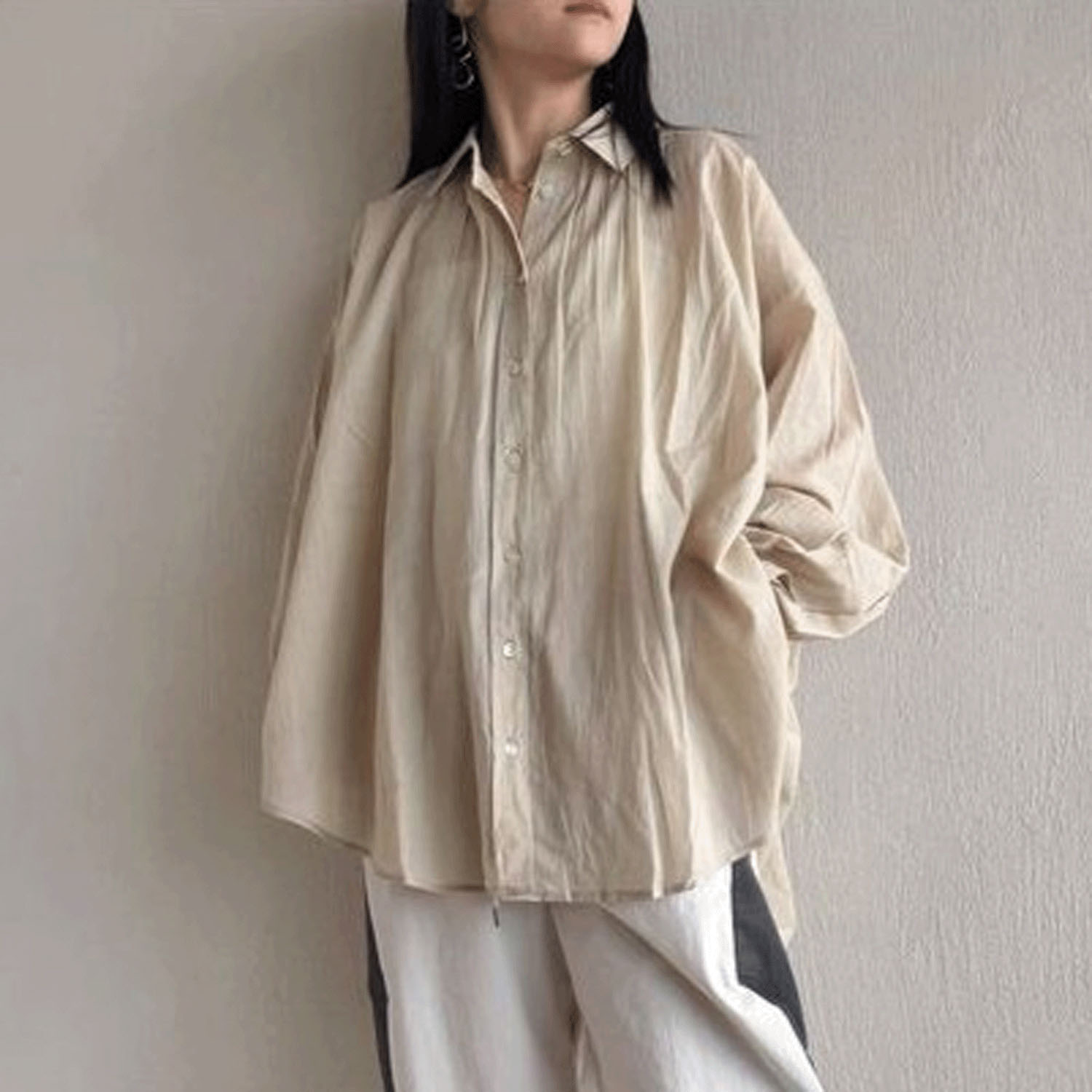 【Insta Live】ザンパ 綿ローンチュニックシャツ