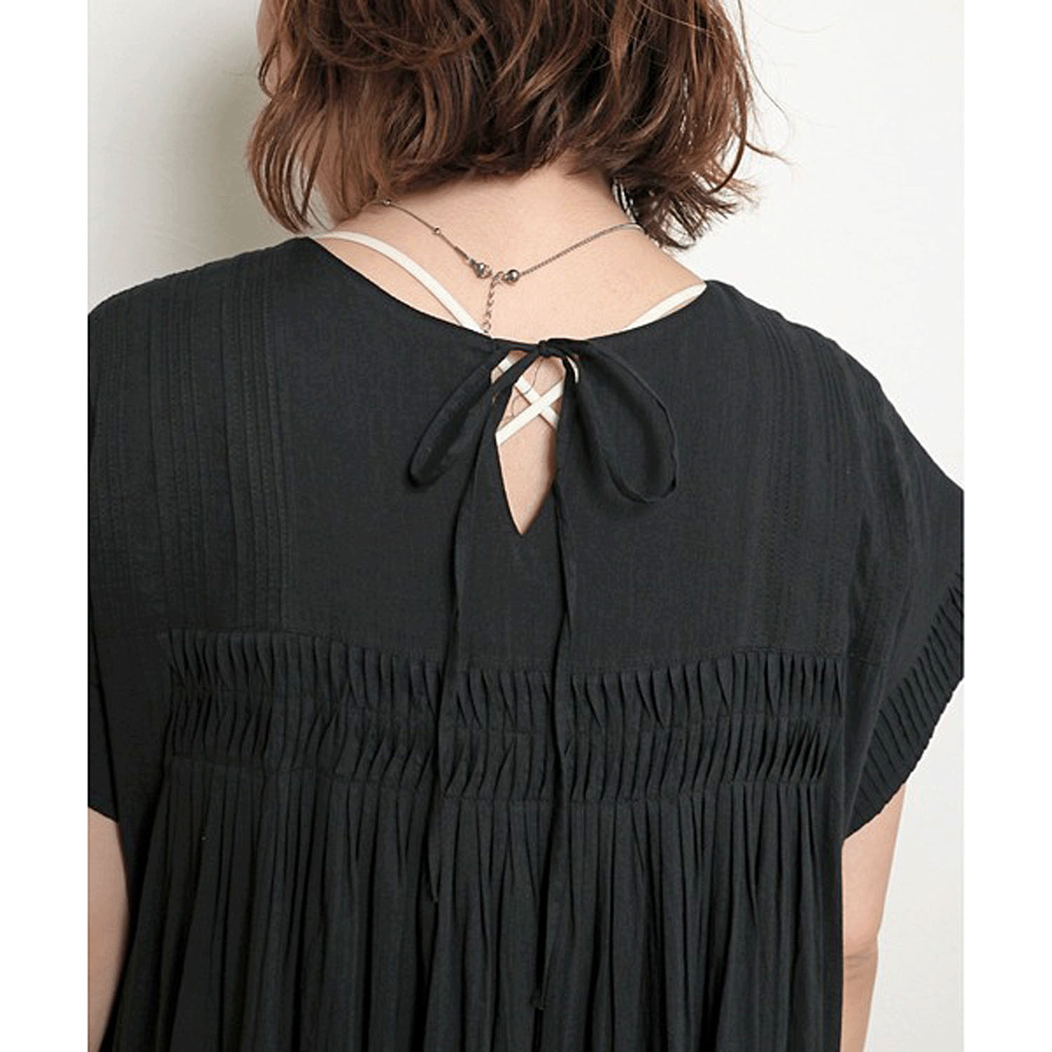 【Insta Live】Palm Riche インド綿 前後2WAYピンタックワンピース - 画像18