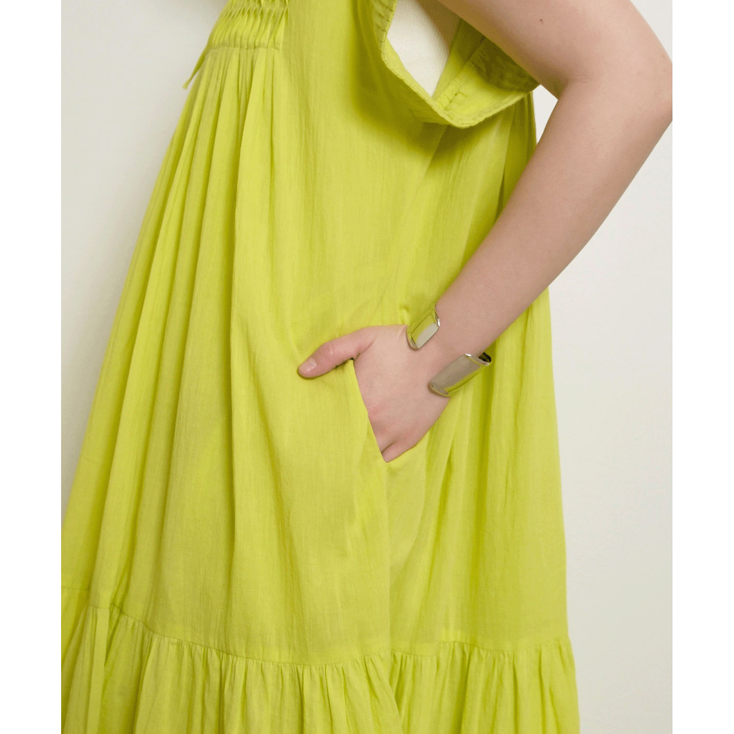 【Insta Live】Palm Riche インド綿 前後2WAYピンタックワンピース - 画像29