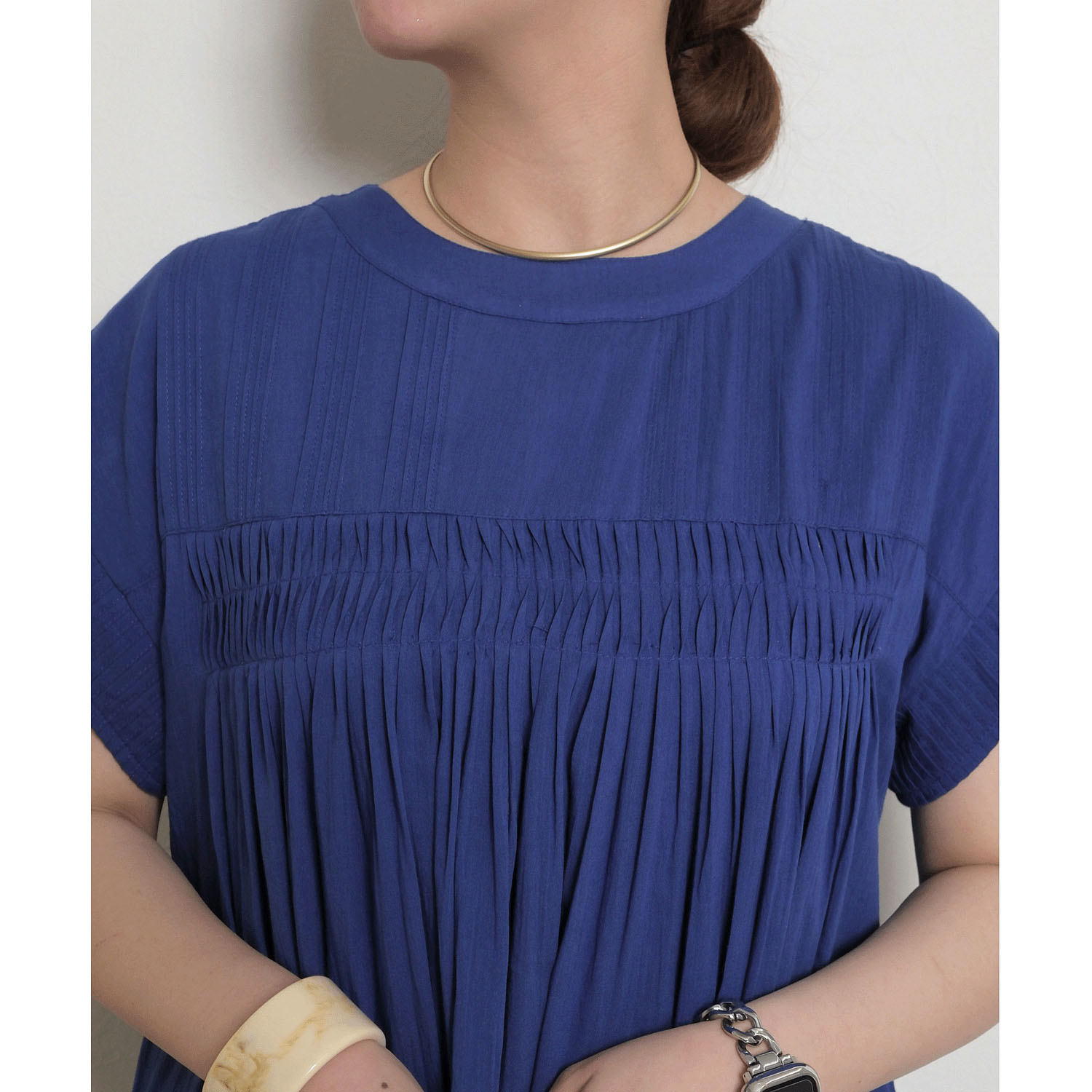 【Insta Live】Palm Riche インド綿 前後2WAYピンタックワンピース - 画像38