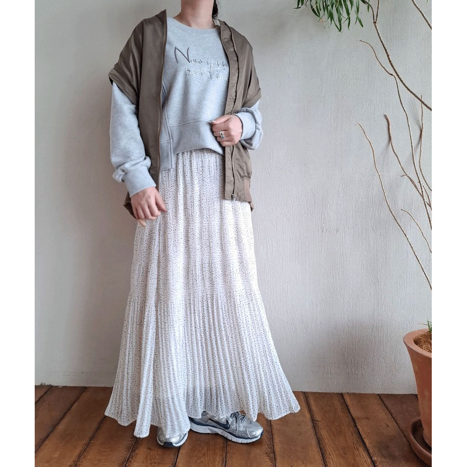 ザンパ ドットマジョリカプリーツスカート - 画像6