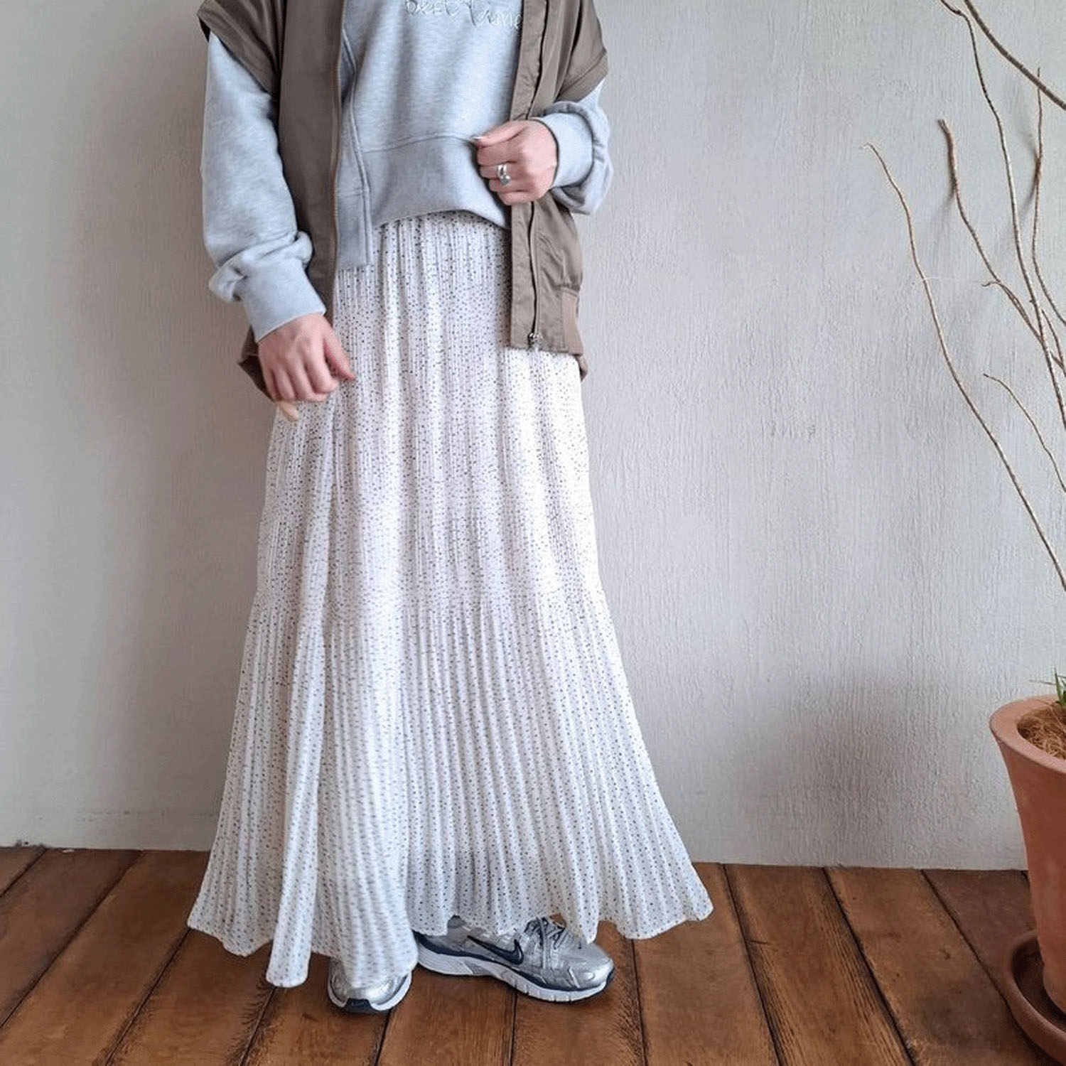 ザンパ ドットマジョリカプリーツスカート