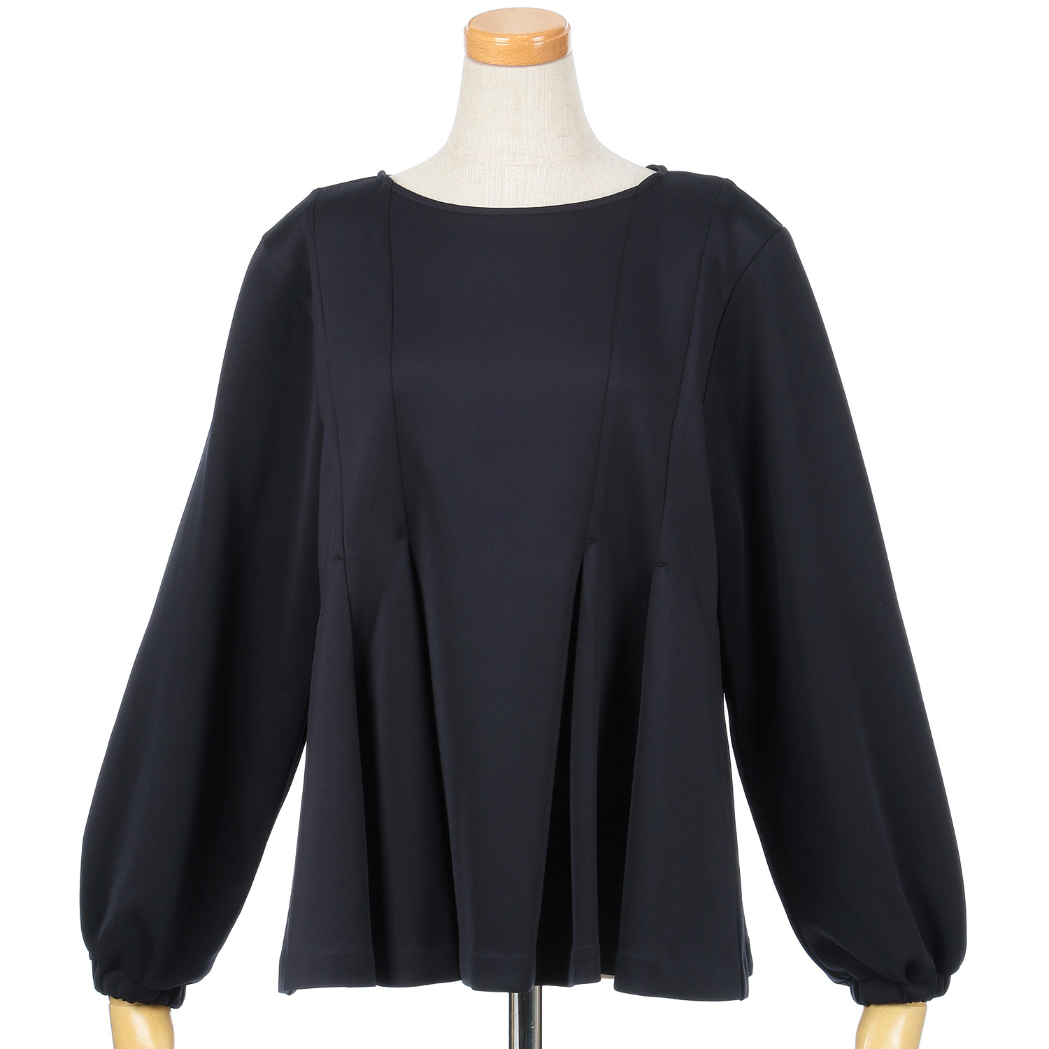 Emilyan ハイストレッチダンボールペプラムブラウス - 画像4