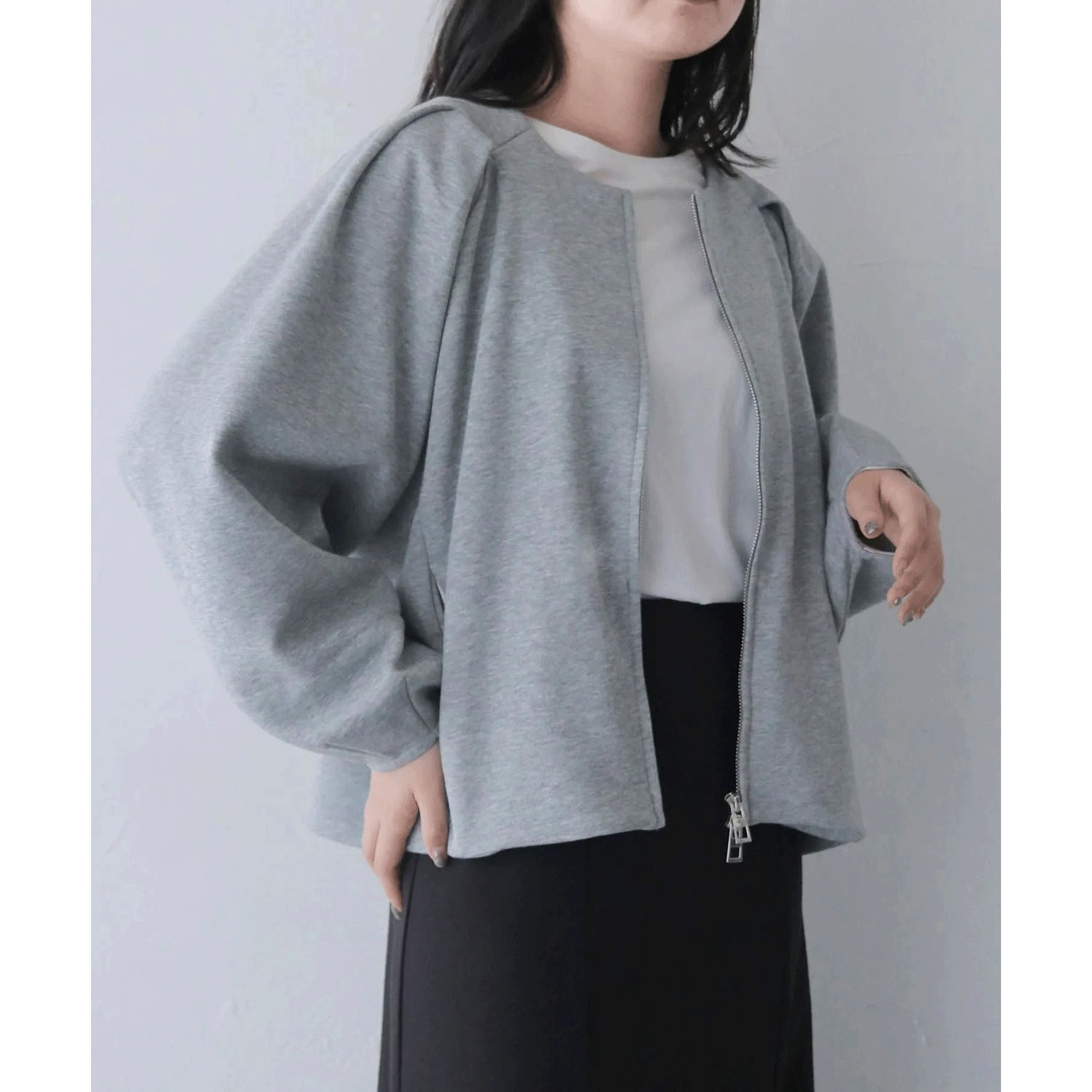 vingtrois タックスリーブブルゾン - 画像3