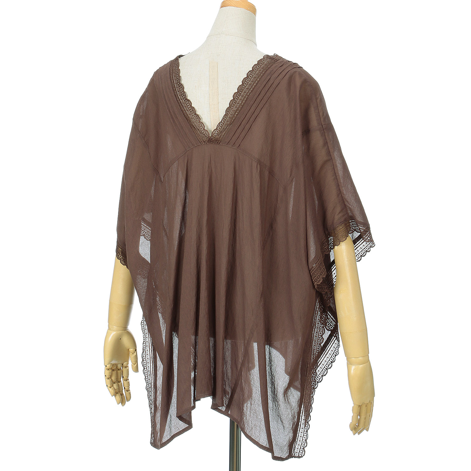 qout  T／R強撚気流染めブラウス - 画像3